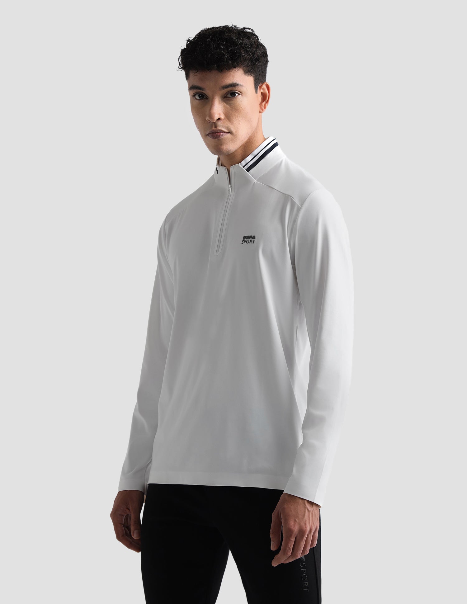Solid Slim Fit Active Polo Shirt White - U.S. Polo Assn. India | Large