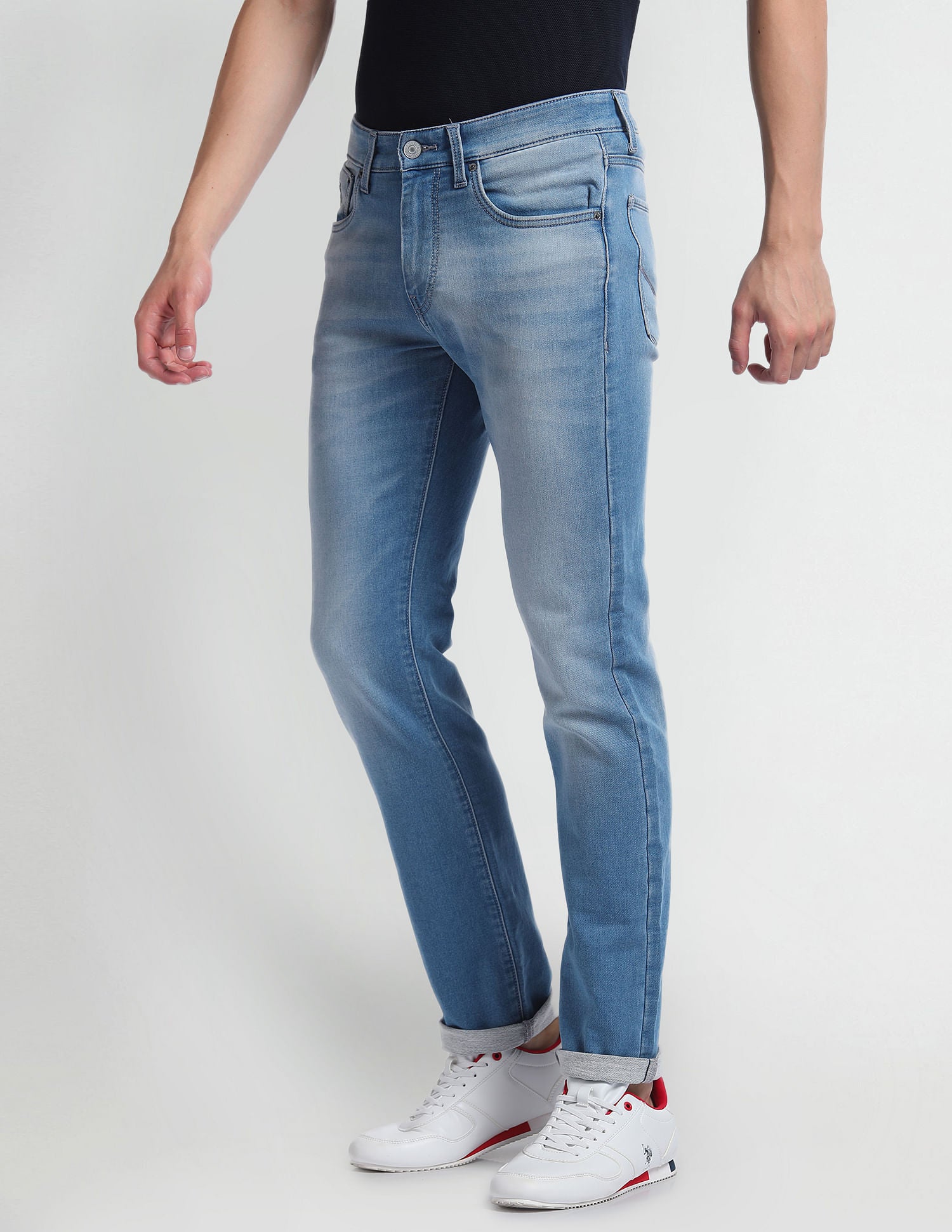 Regallo Skinny Blue Jeans Blue - U.S. Polo Assn. India | Large