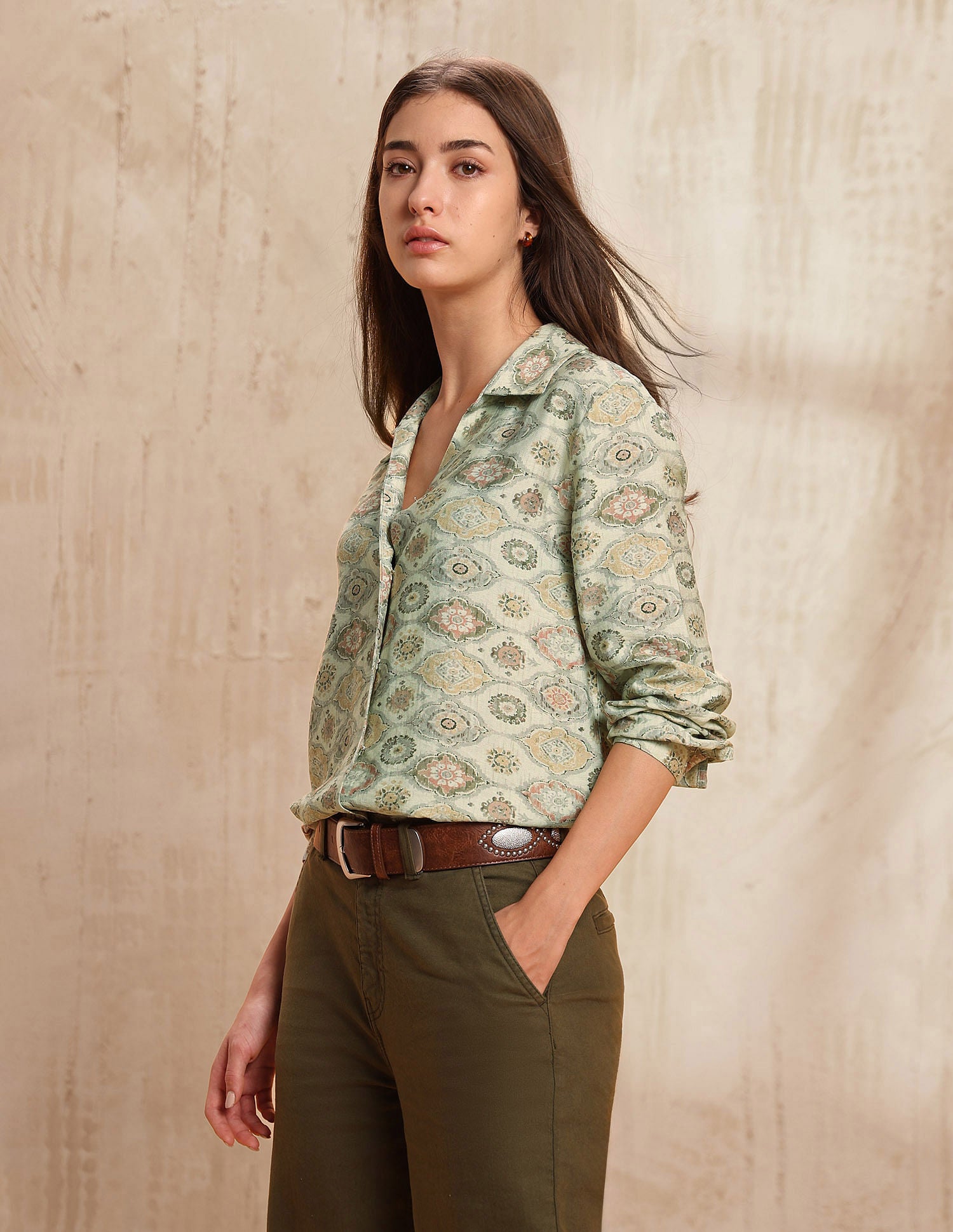 Regular Fit Abstract Printed Shirt Multi-colour - U.S. POLO ASSN. | Large