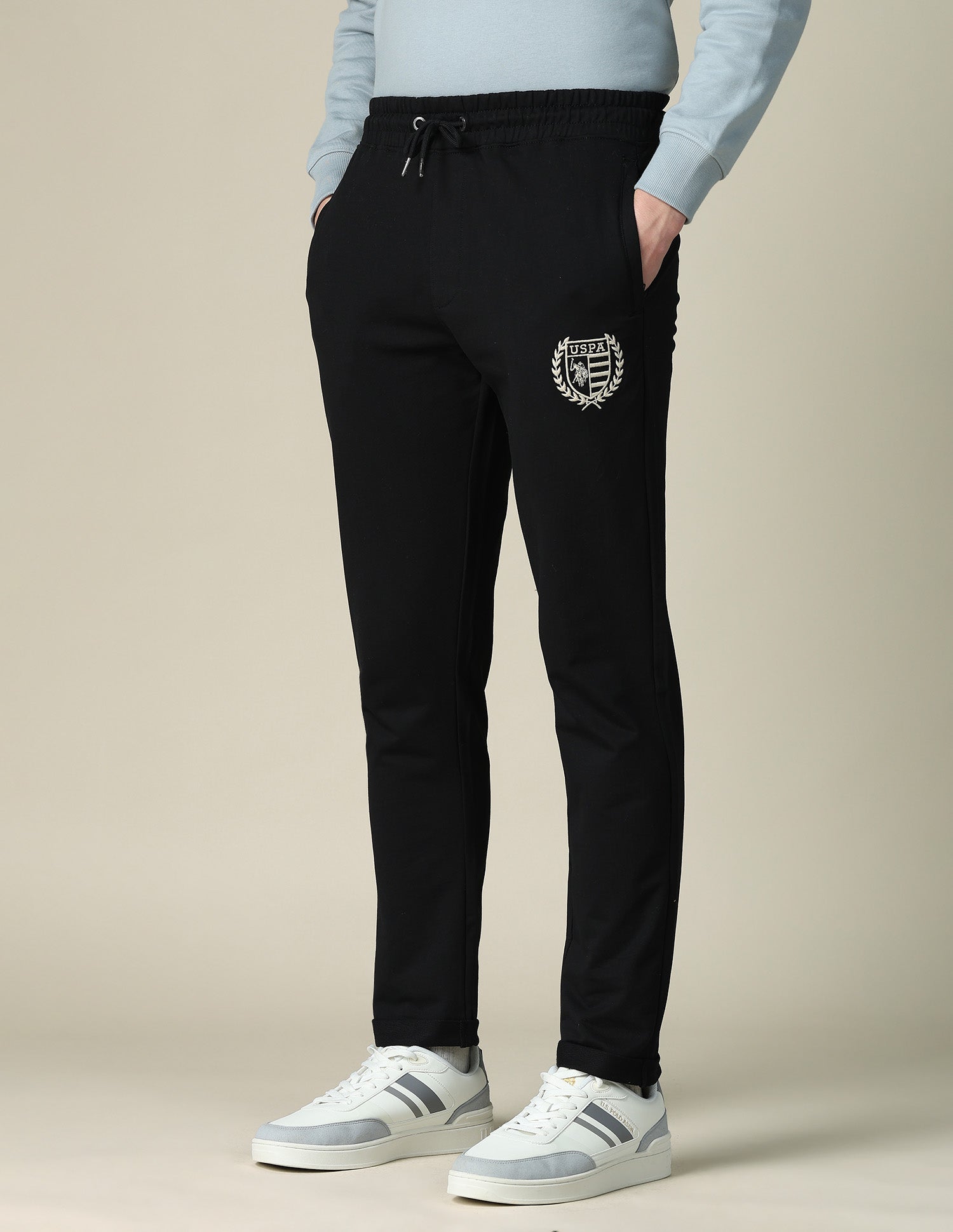 Mid Rise Regular Fit Track Pants Black - U.S. POLO ASSN. | Large