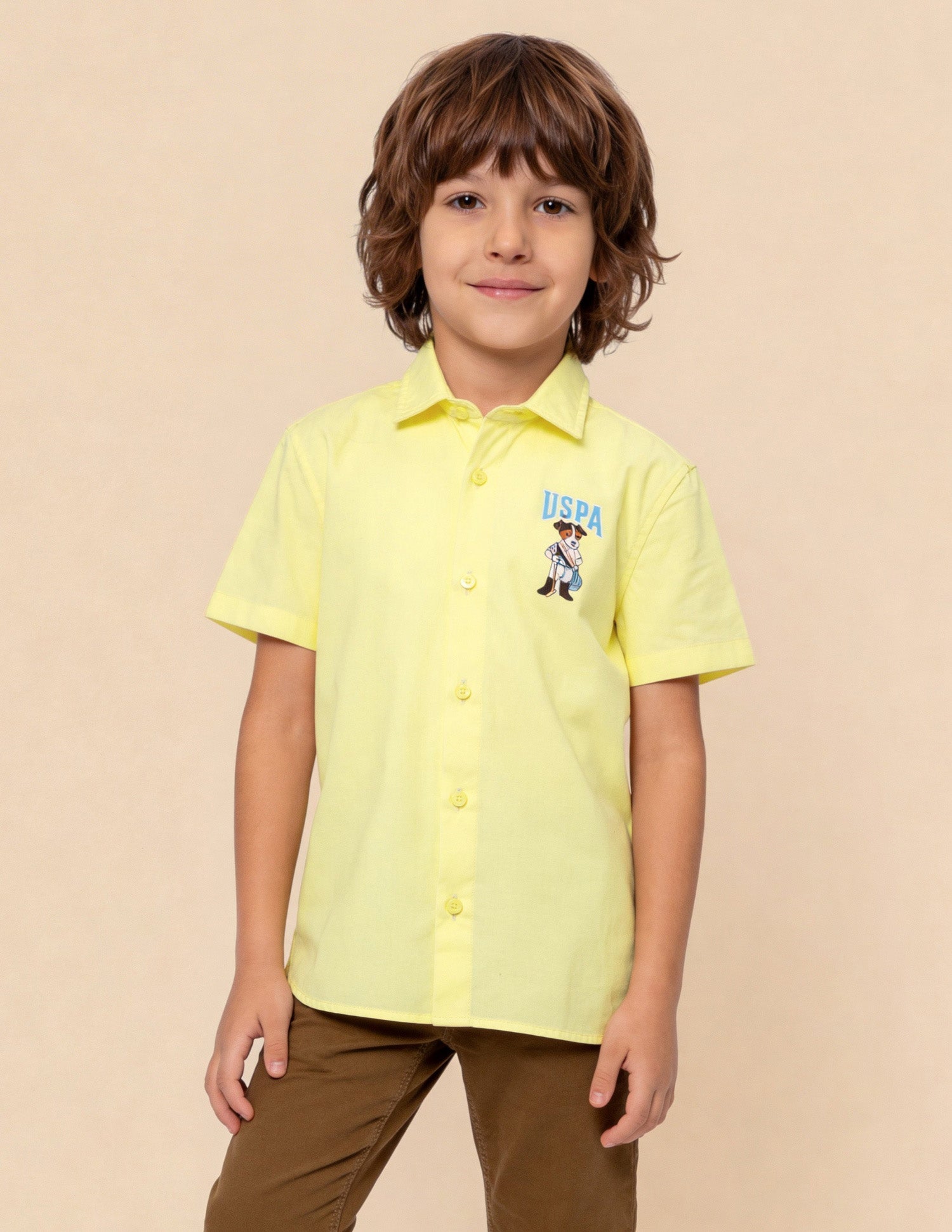 Graphic Brand Printed Shirt Yellow - U.S. Polo Assn. India | Large