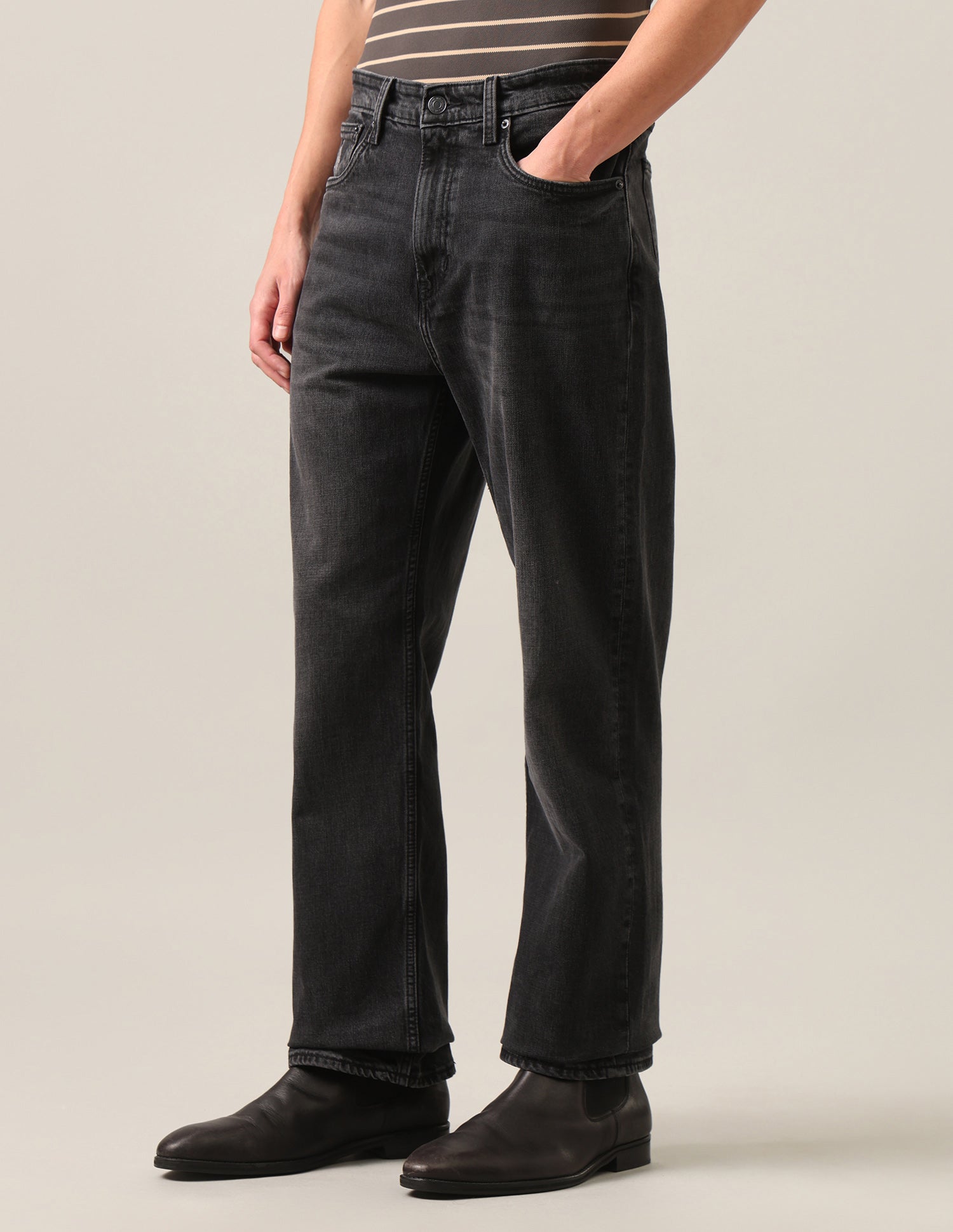 Logan Loose Straight Fit Black Jeans Washed Black - U.S. Polo Assn. India | Large