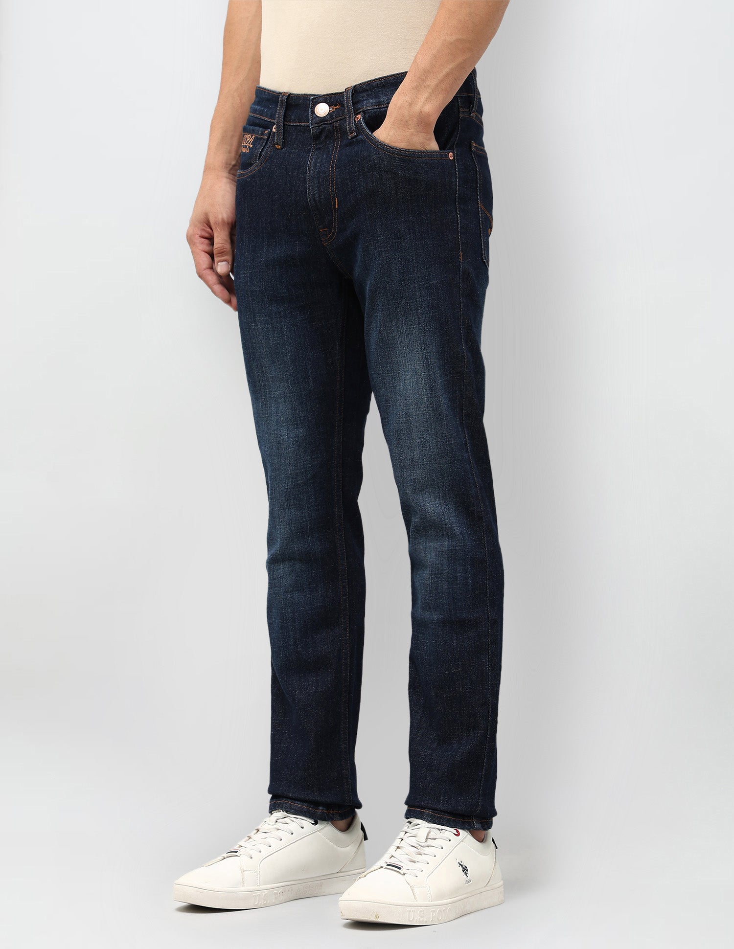 Regallo Skinny Fit Blue Jeans Indigo - U.S. POLO ASSN. | Large