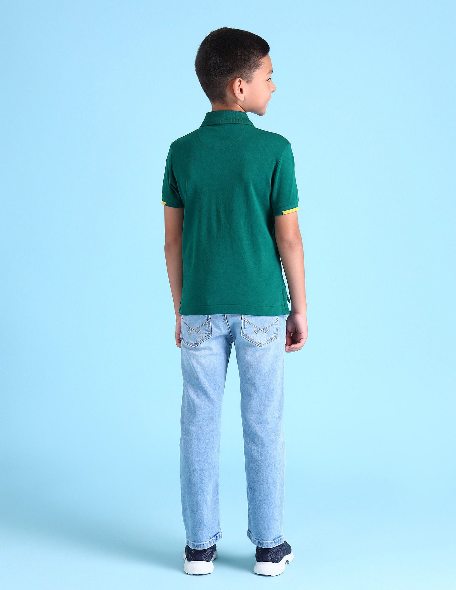 Boys Brand Printed Polo Shirt Botanical Garden - U.S. Polo Assn. India | Large