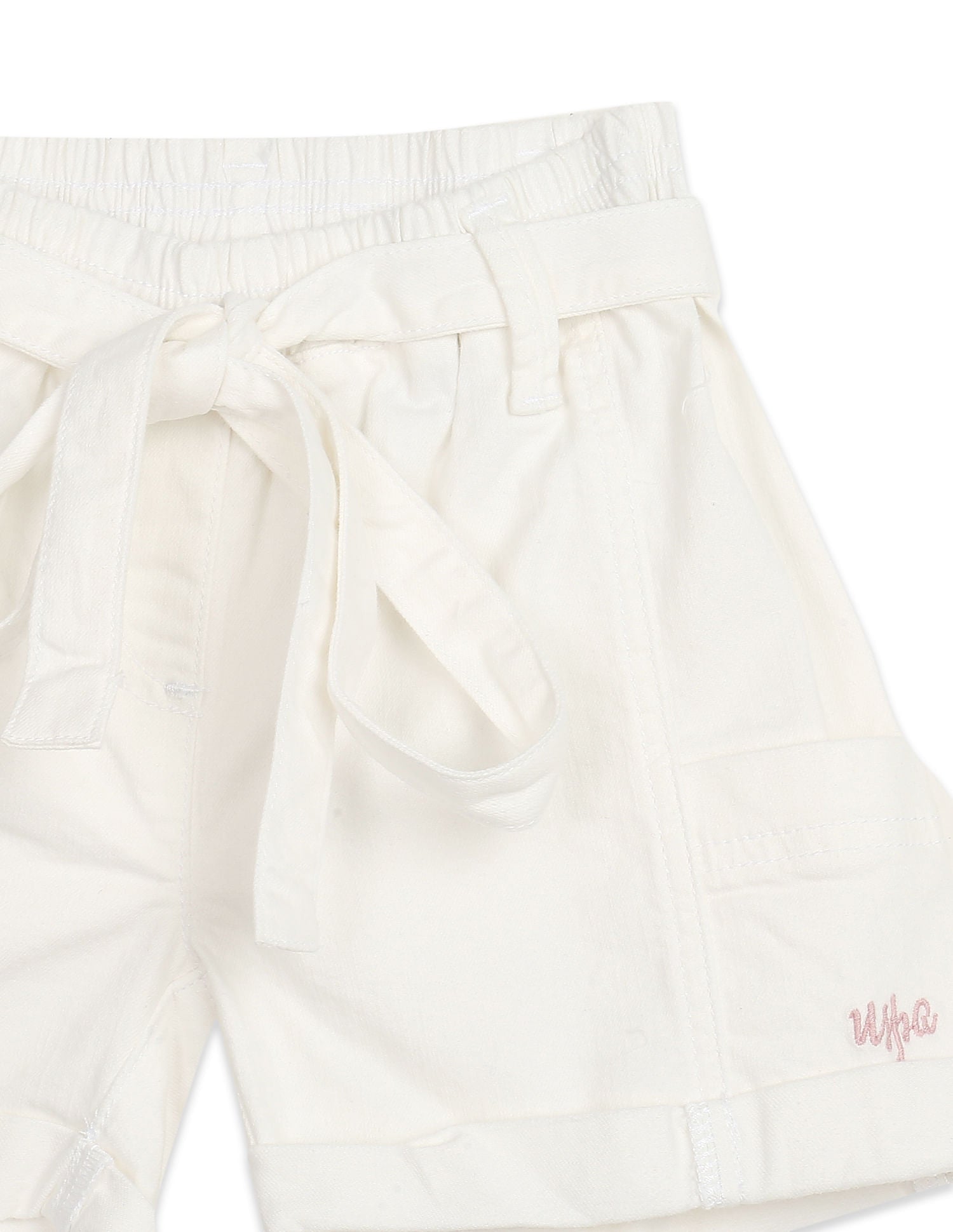 Mid Rise Solid Shorts Off-White - U.S. POLO ASSN. | Large