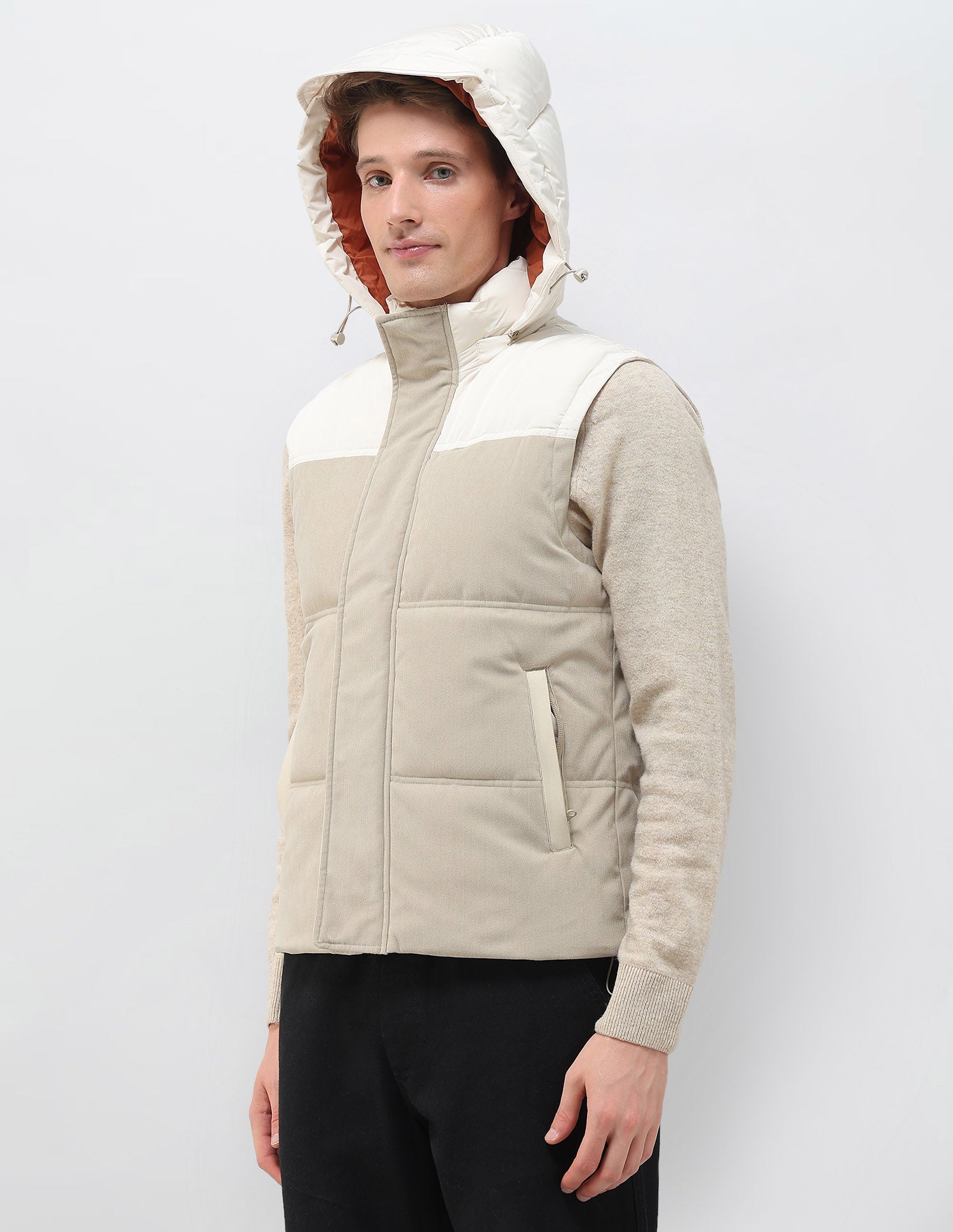 Colour Blocked Regular Fit Jacket Beige - U.S. POLO ASSN. | Large