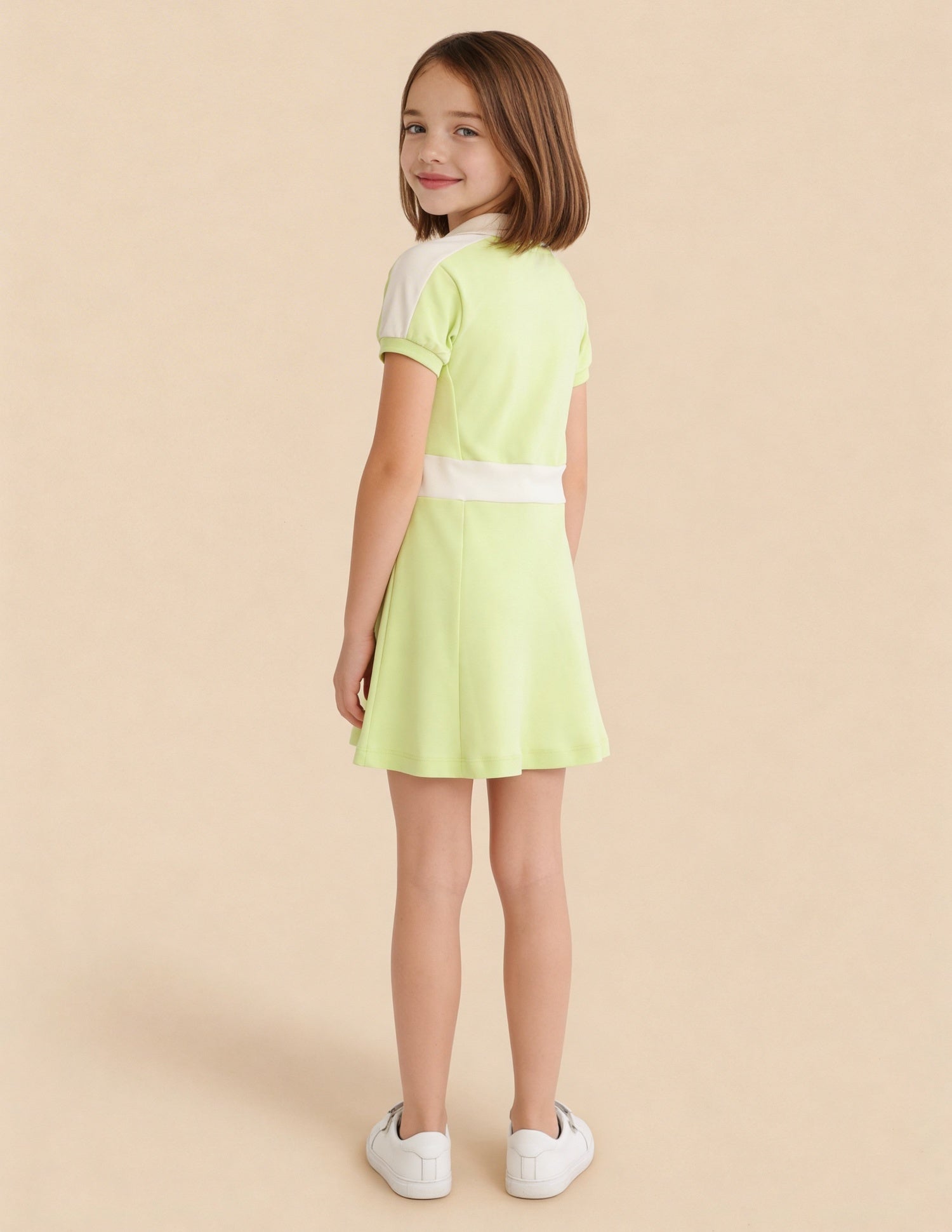 Solid A-Line Fit Knit Dress Light Green - U.S. Polo Assn. India | Large