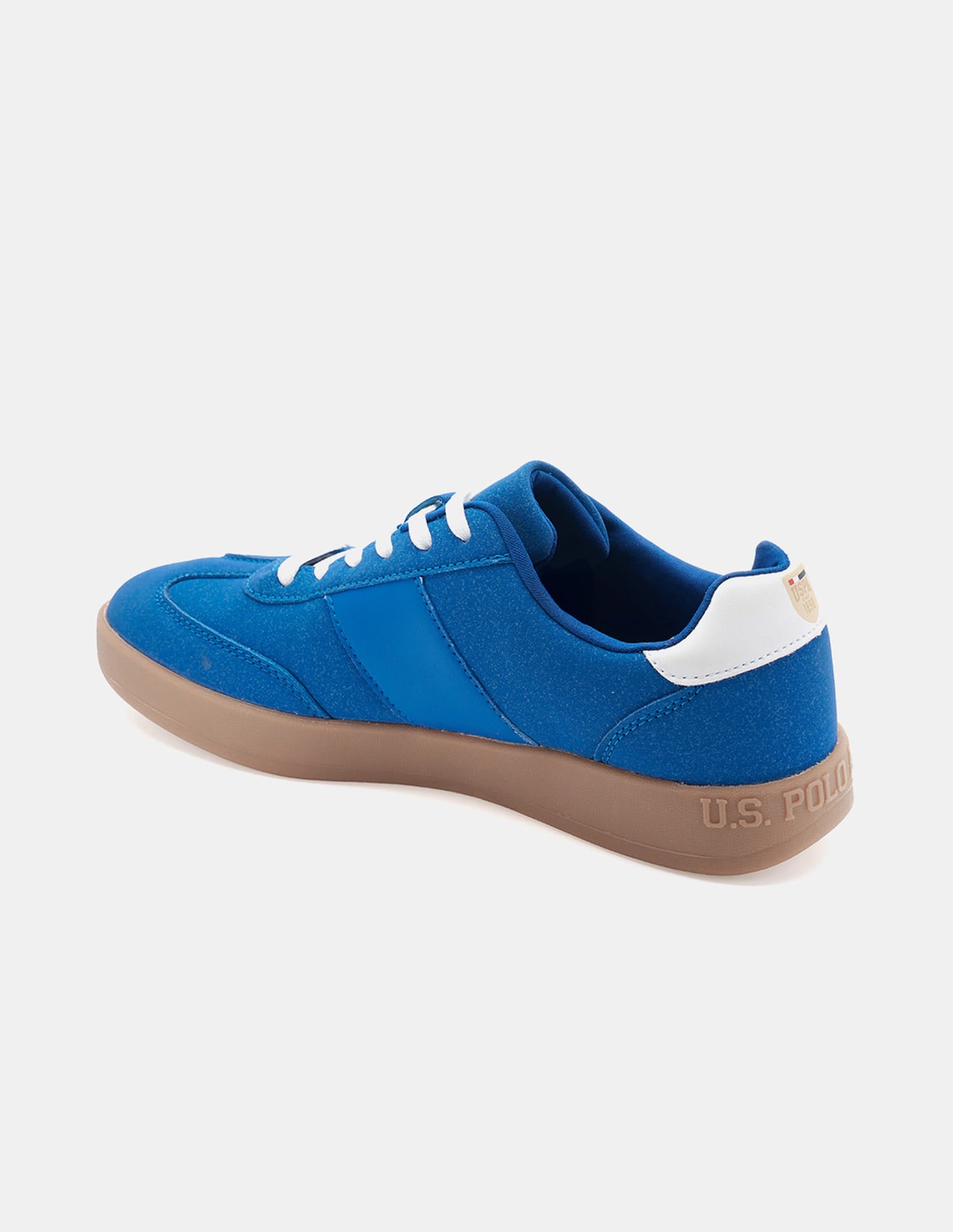 Round Toe Solid Skylar Sneakers Blue - U.S. Polo Assn. India | Large