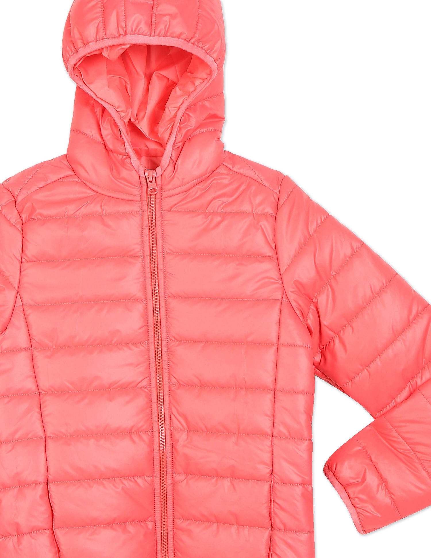 Long Sleeve Solid Hooded Jacket Coral - U.S. POLO ASSN. | Large