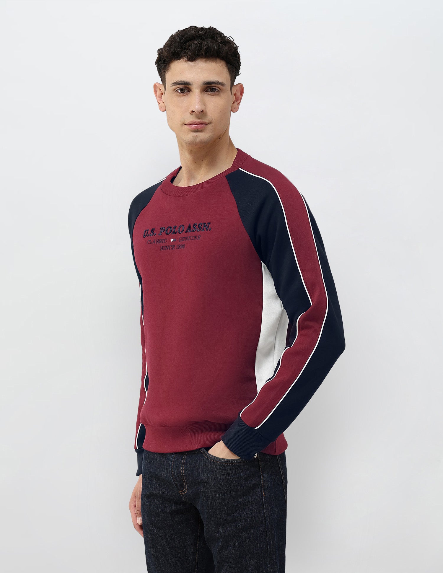 Brand Embroidered Regular Fit Sweatshirt Red - U.S. POLO ASSN. | Large