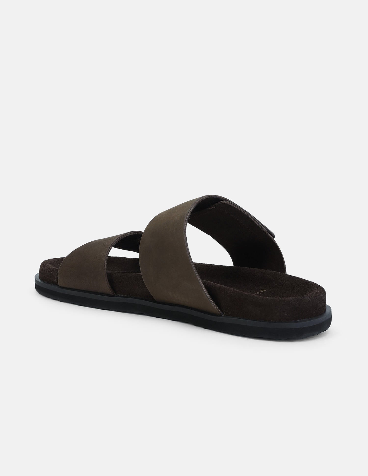 Griz 2.0 Velcro Slippers Dark Brown - U.S. Polo Assn. India | Large