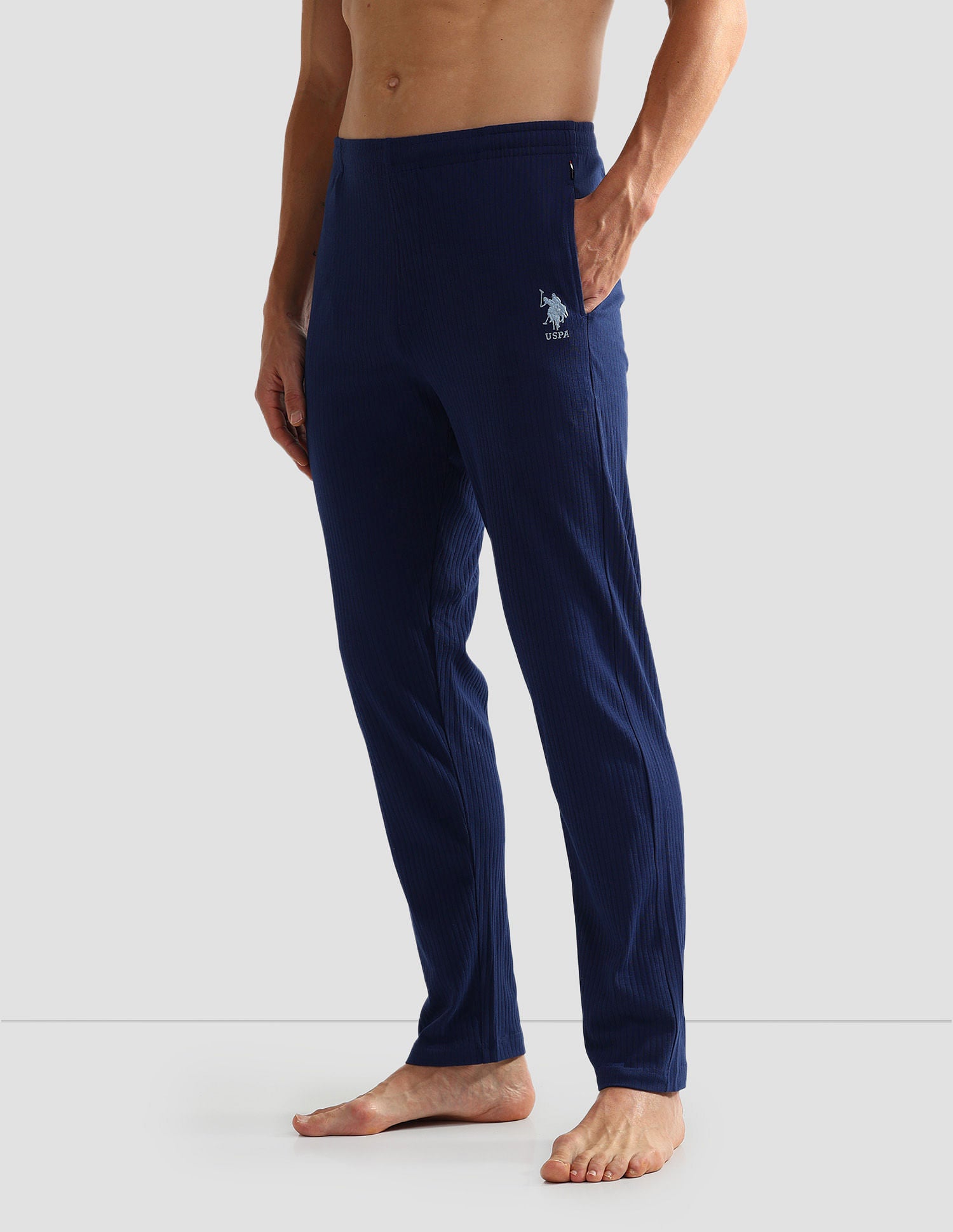 All Over Stripe OELP4 Lounge Track Pants - Pack Of 1 Navy - U.S. POLO ASSN. | Large