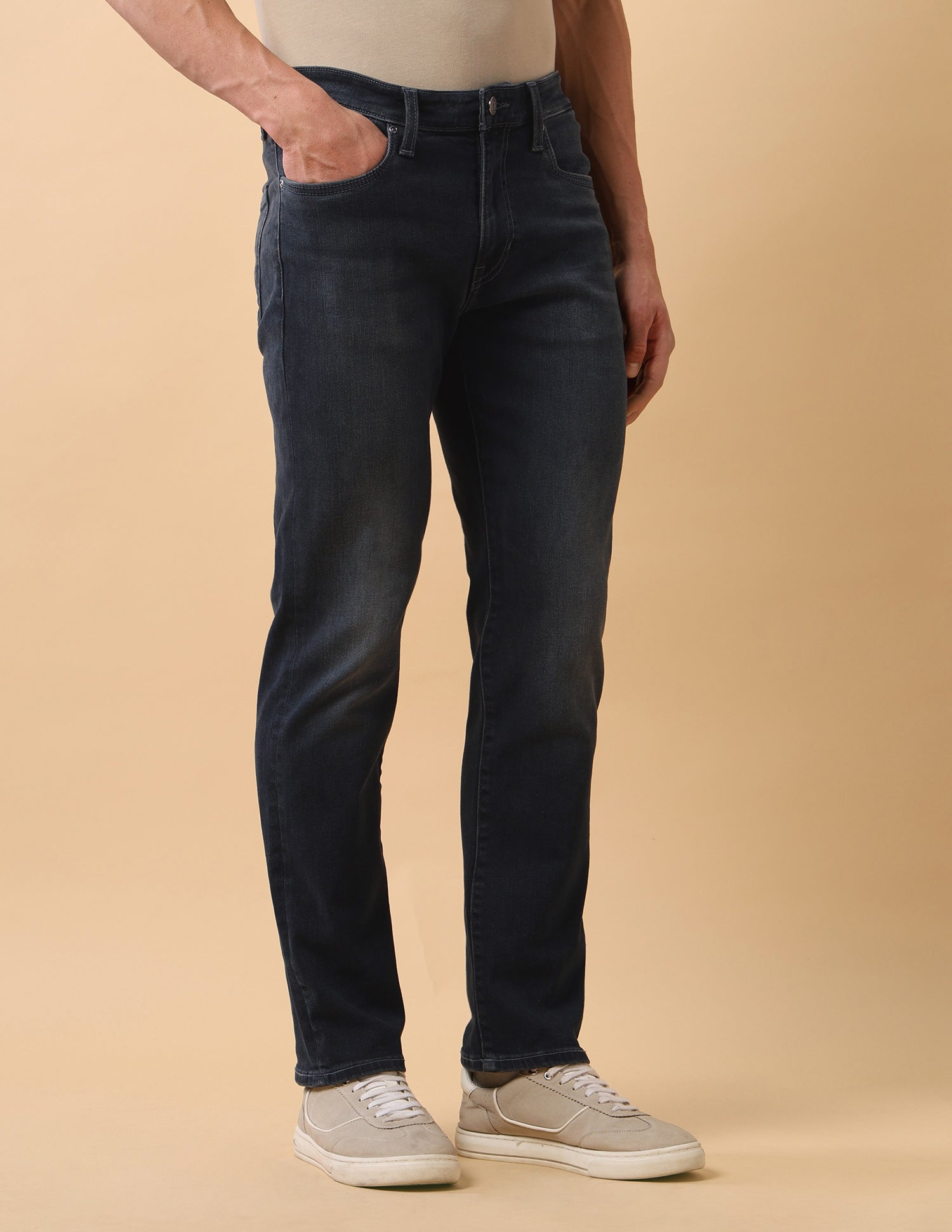 Pacho X Harold Slim Straight Fit Blue Jeans Mid Blue - U.S. Polo Assn. India | Large