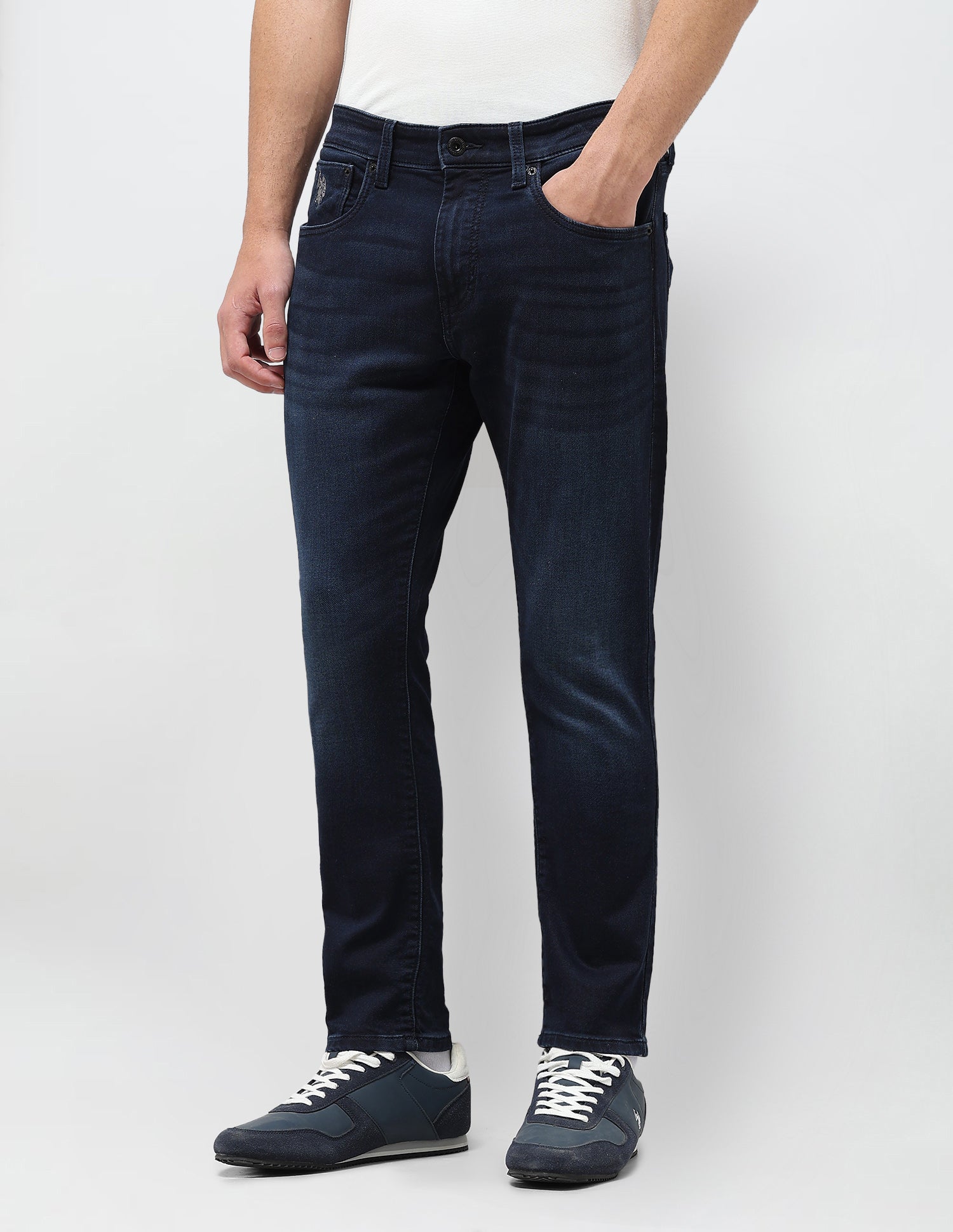 Henry Tapered Fit Blue Jeans Dark Blue - U.S. Polo Assn. India | Large