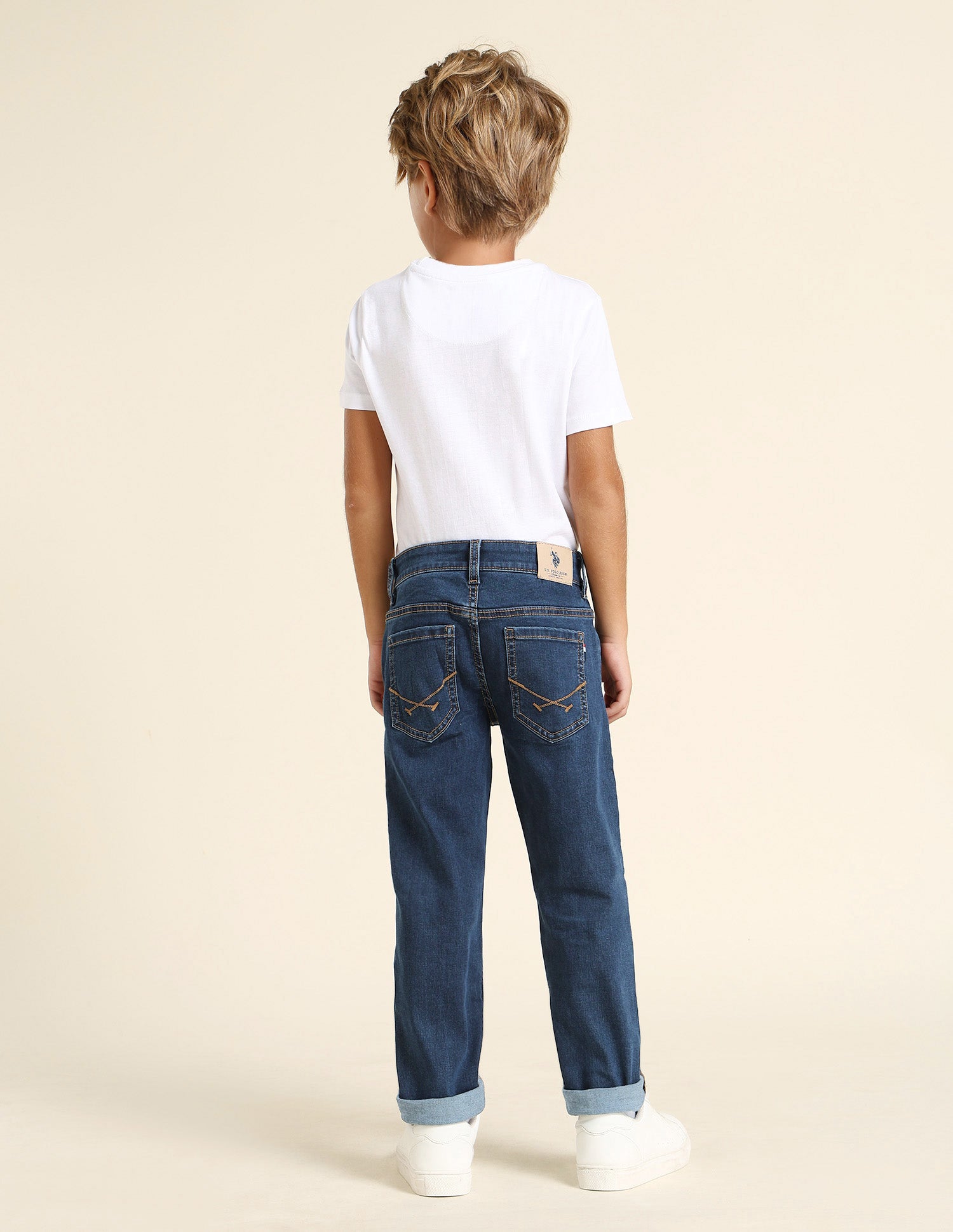 Boys Slim Fit Blue Jeans Dark Blue - U.S. POLO ASSN. | Large