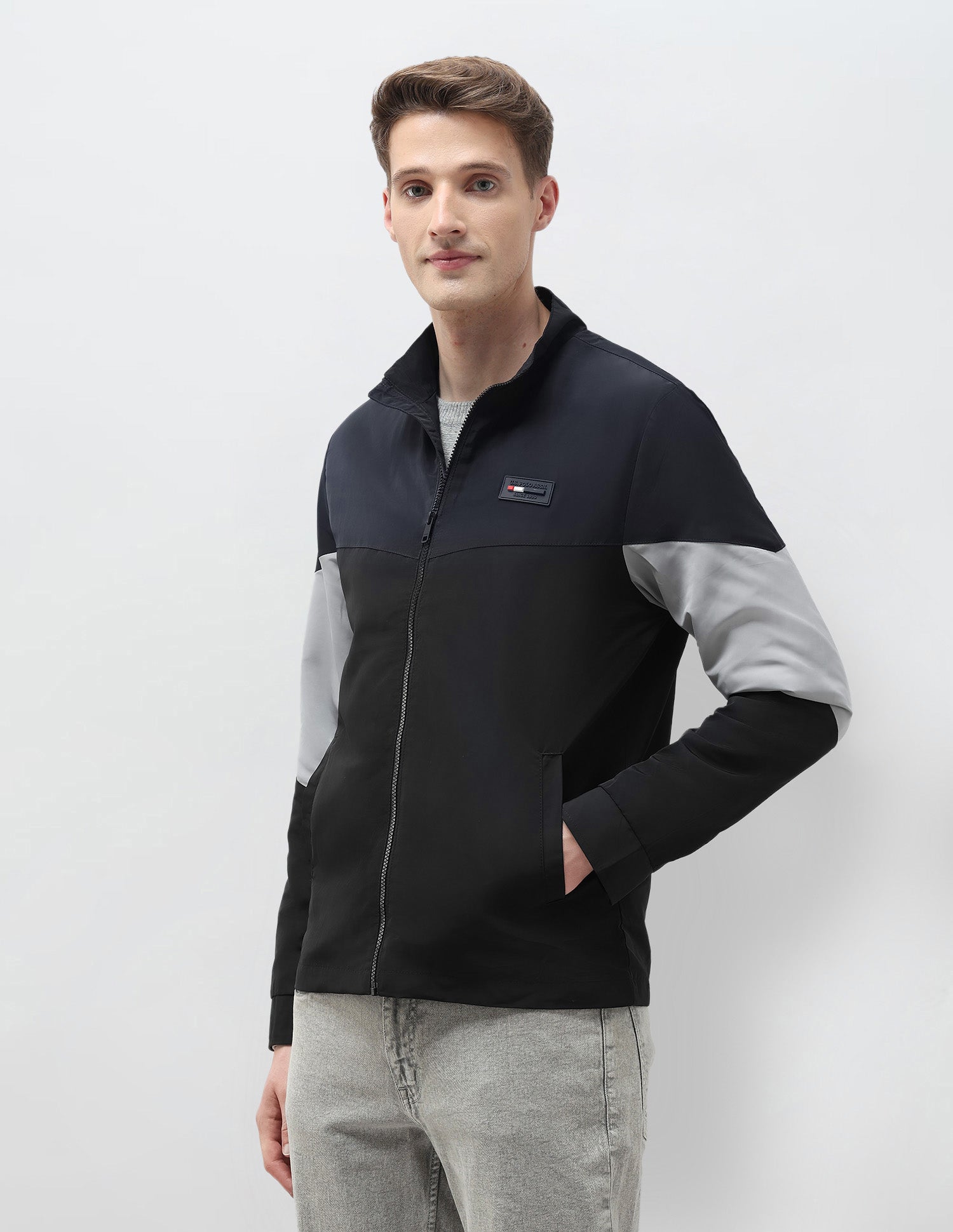Colour Blocked Windcheater Jacket Navy - U.S. POLO ASSN. | Large