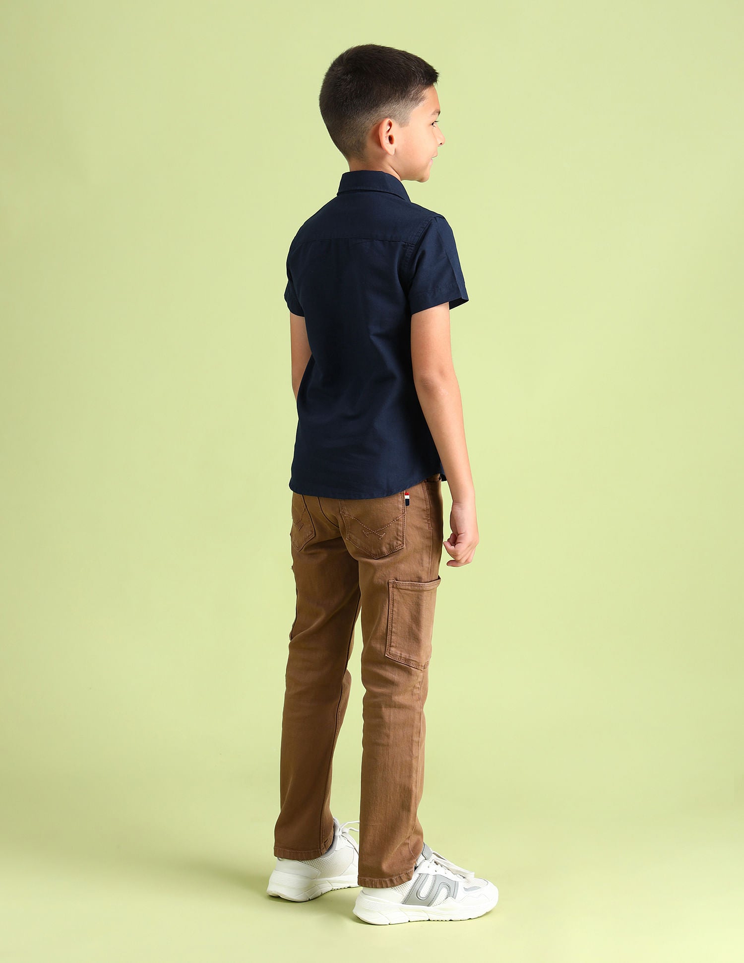 Dobby Regular Fit Solid Shirt Navy - U.S. POLO ASSN. | Large