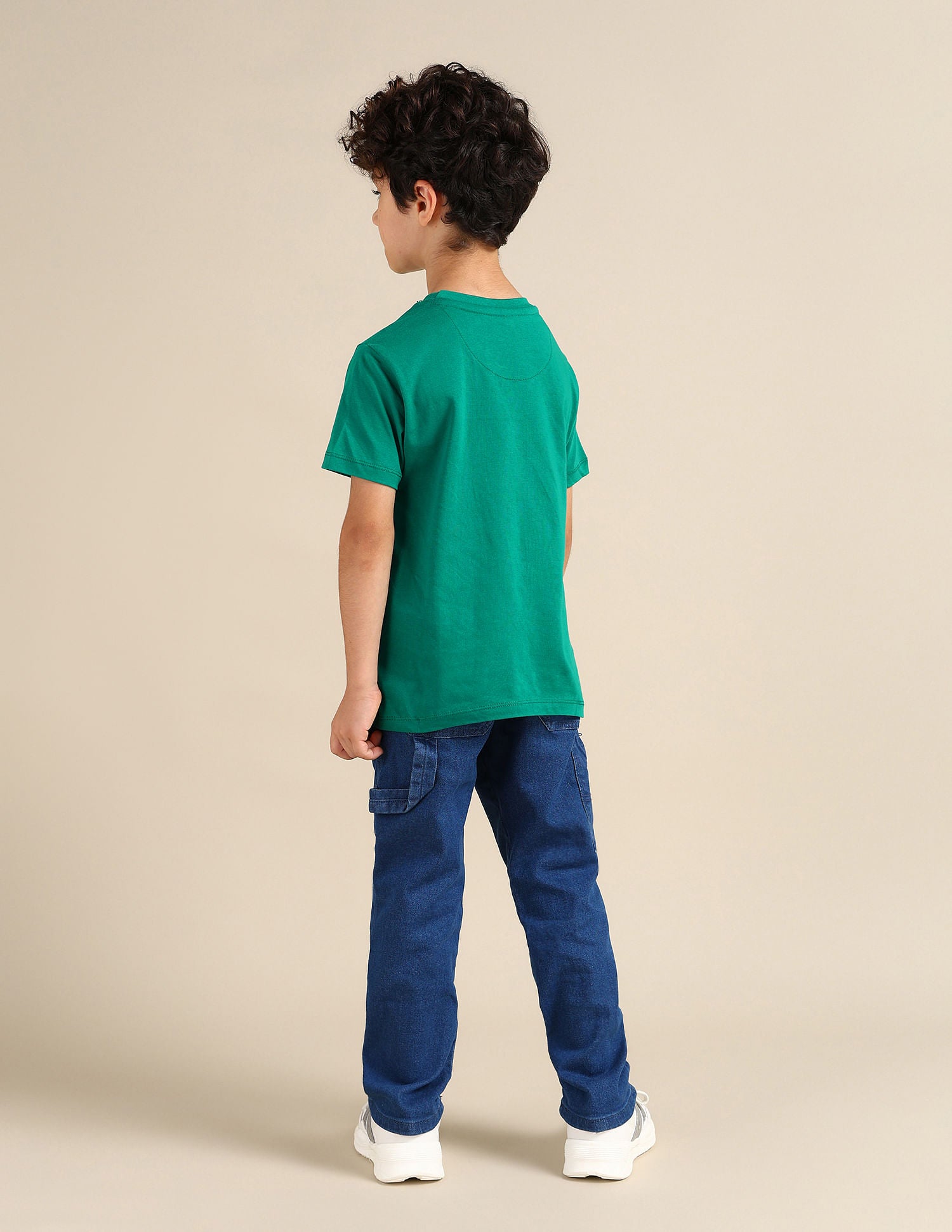 Boys Pure Cotton Regular T-shirt Green - U.S. POLO ASSN. | Large