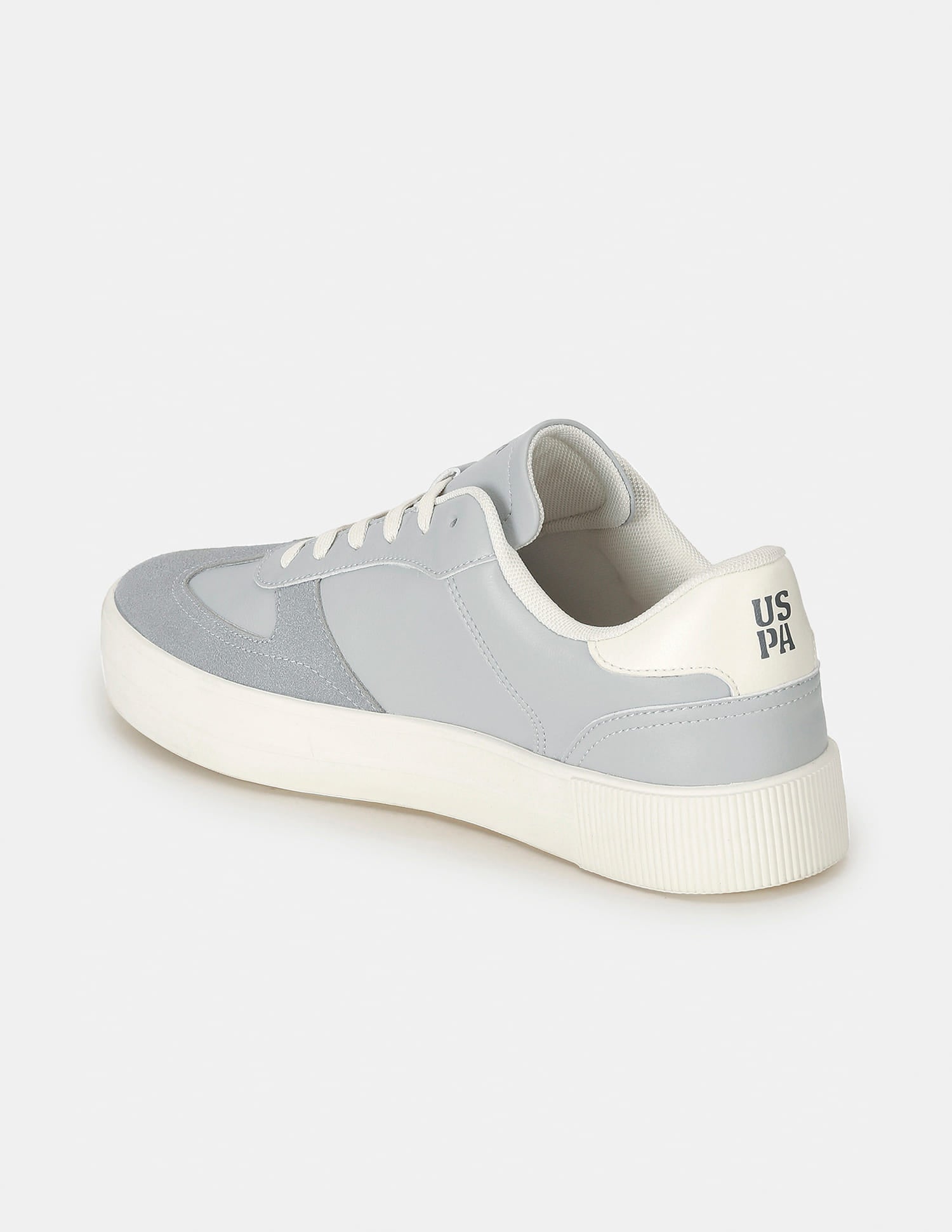 Men Colour Blocked Palfrey Sneakers Grey - U.S. Polo Assn. India | Large