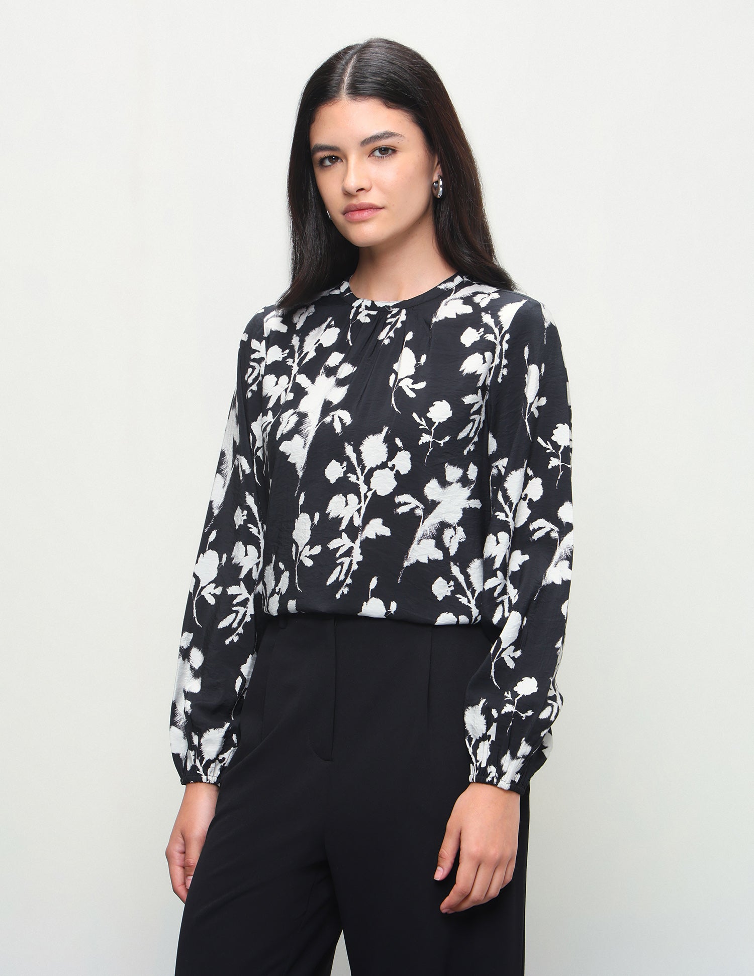 Floral Printed Regular Fit Top Black - U.S. Polo Assn. India | Large