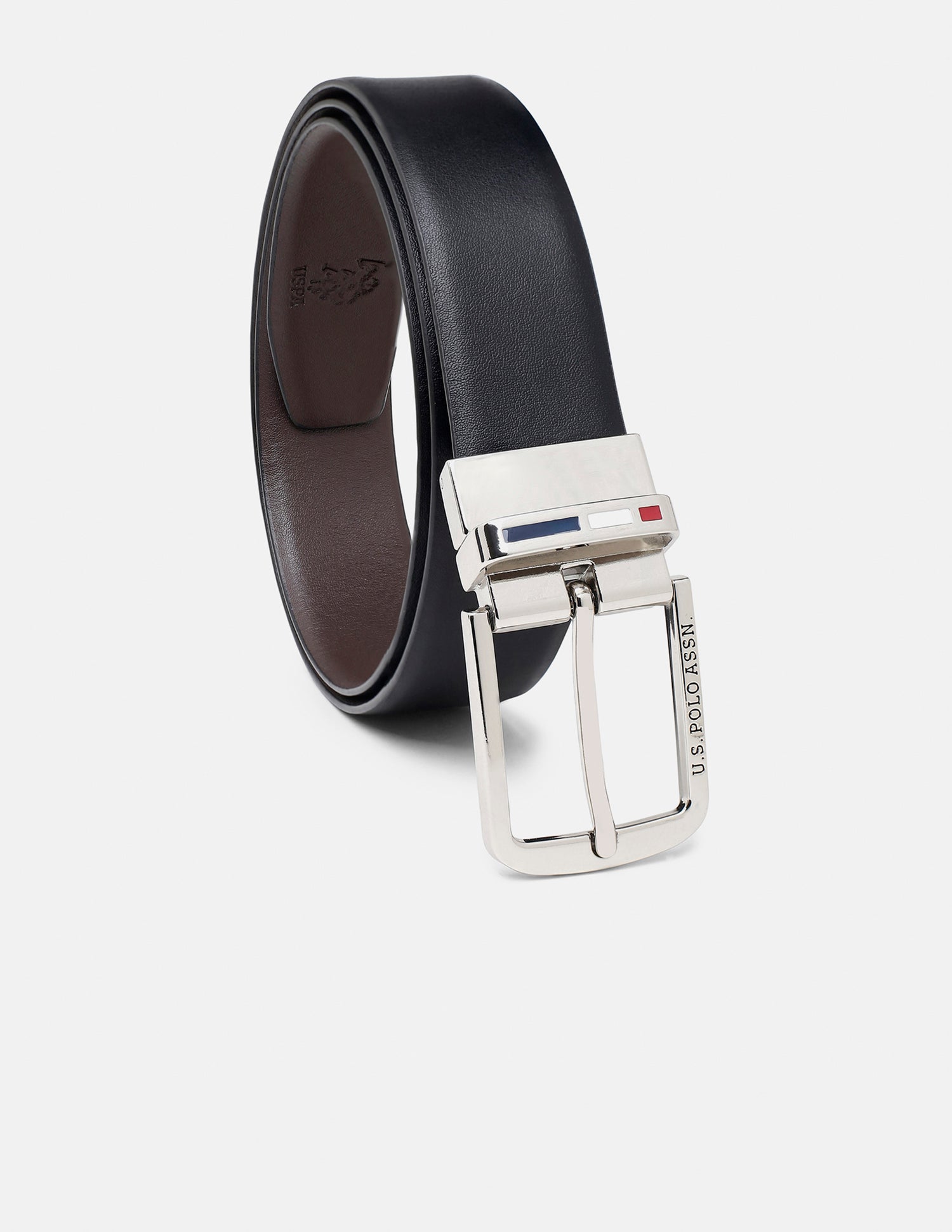 Solid Reversible Belt Brown and Black - U.S. Polo Assn. India | Large