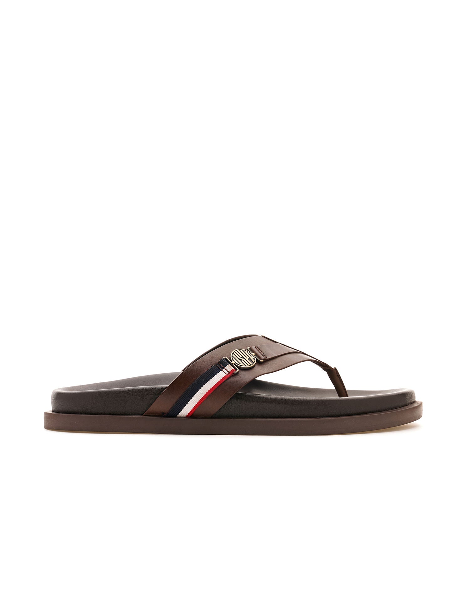 Buckle Strap Jim Sandals Brown - U.S. Polo Assn. India | Large