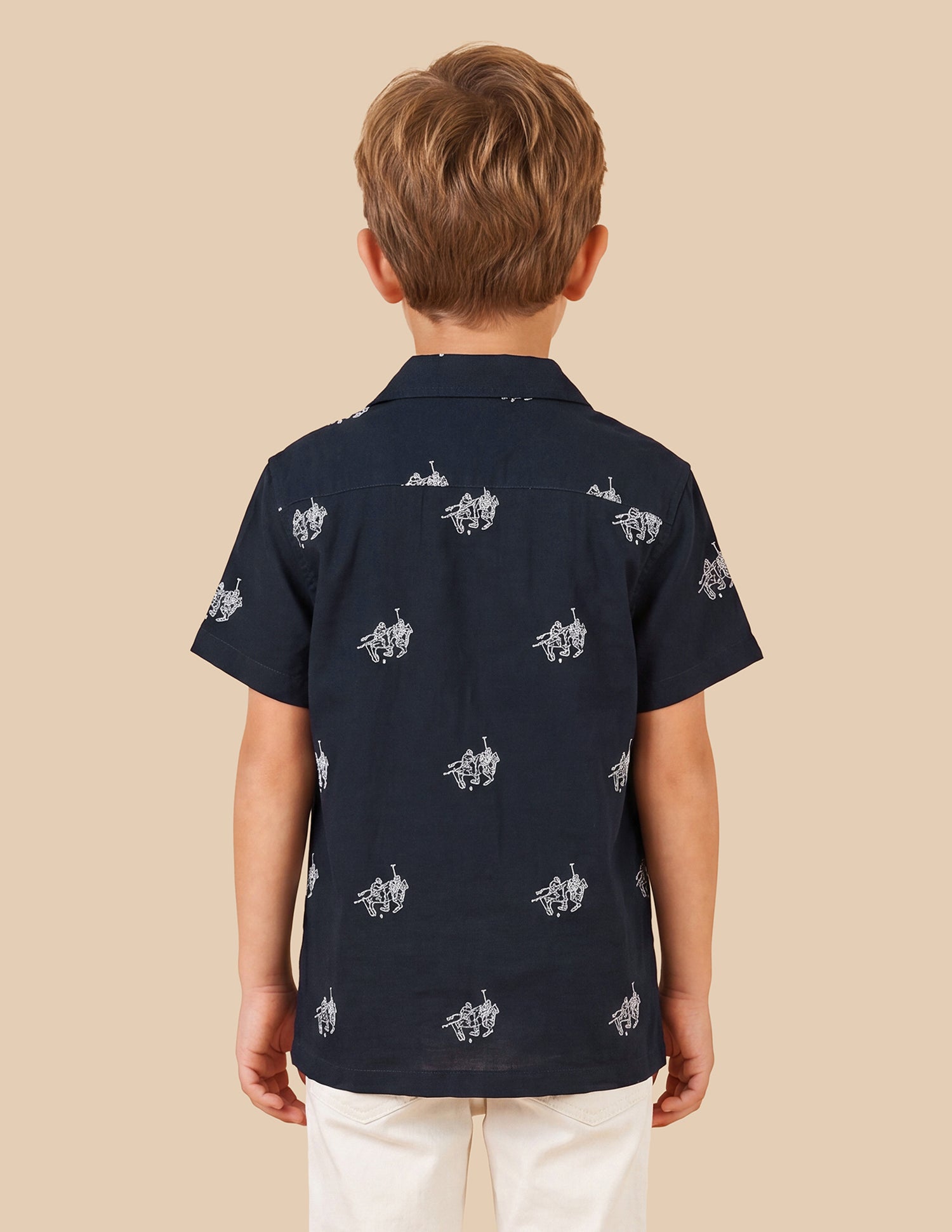 Graphic Brand Embroidered Regular Fit Shirt Navy - U.S. Polo Assn. India | Large