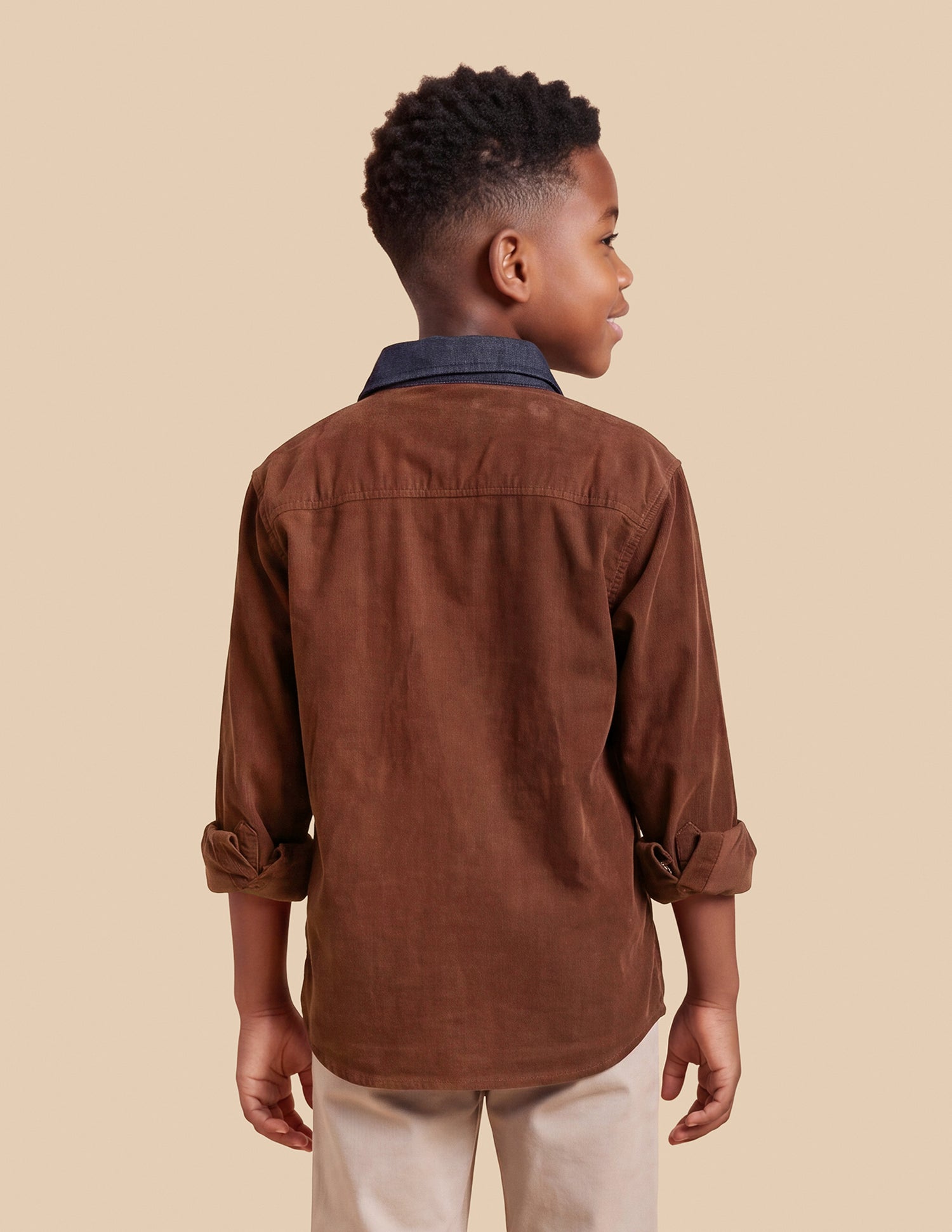 Corduroy Regular Fit Shirt Maroon - U.S. Polo Assn. India | Large