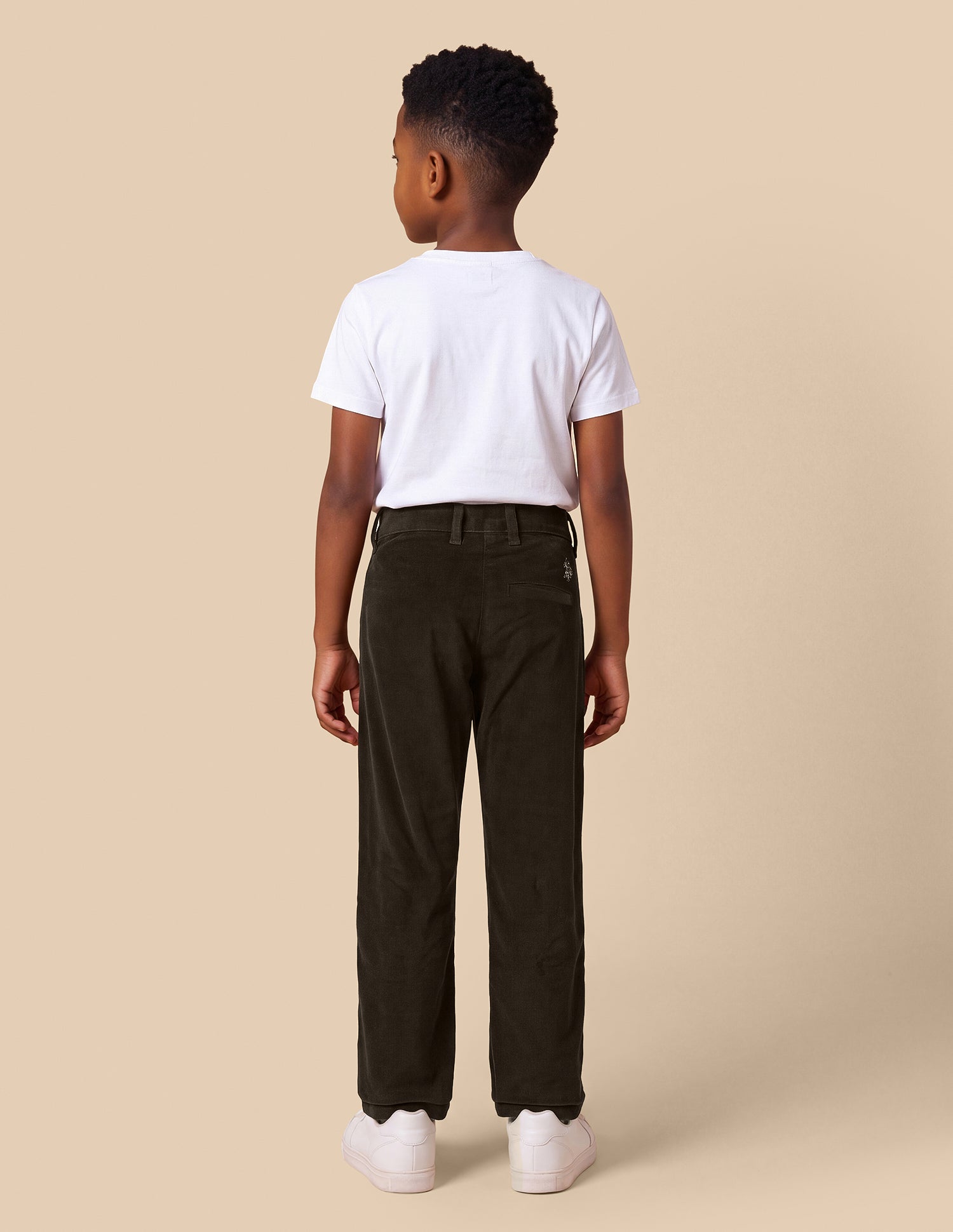 Mid Rise Corduroy Trousers Dark Brown - U.S. Polo Assn. India | Large