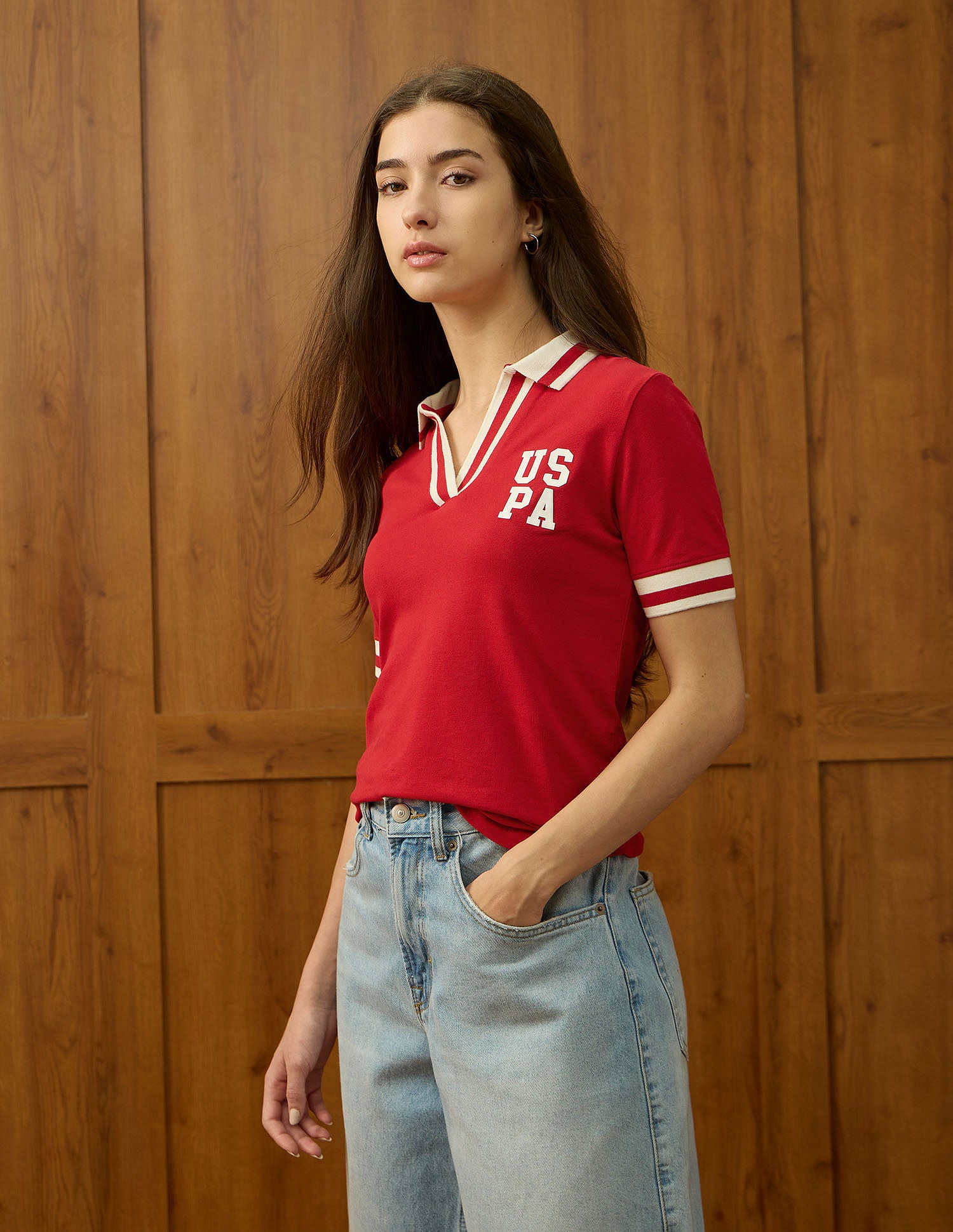 Regular Fit Solid Polo Shirt Red - U.S. POLO ASSN. | Large