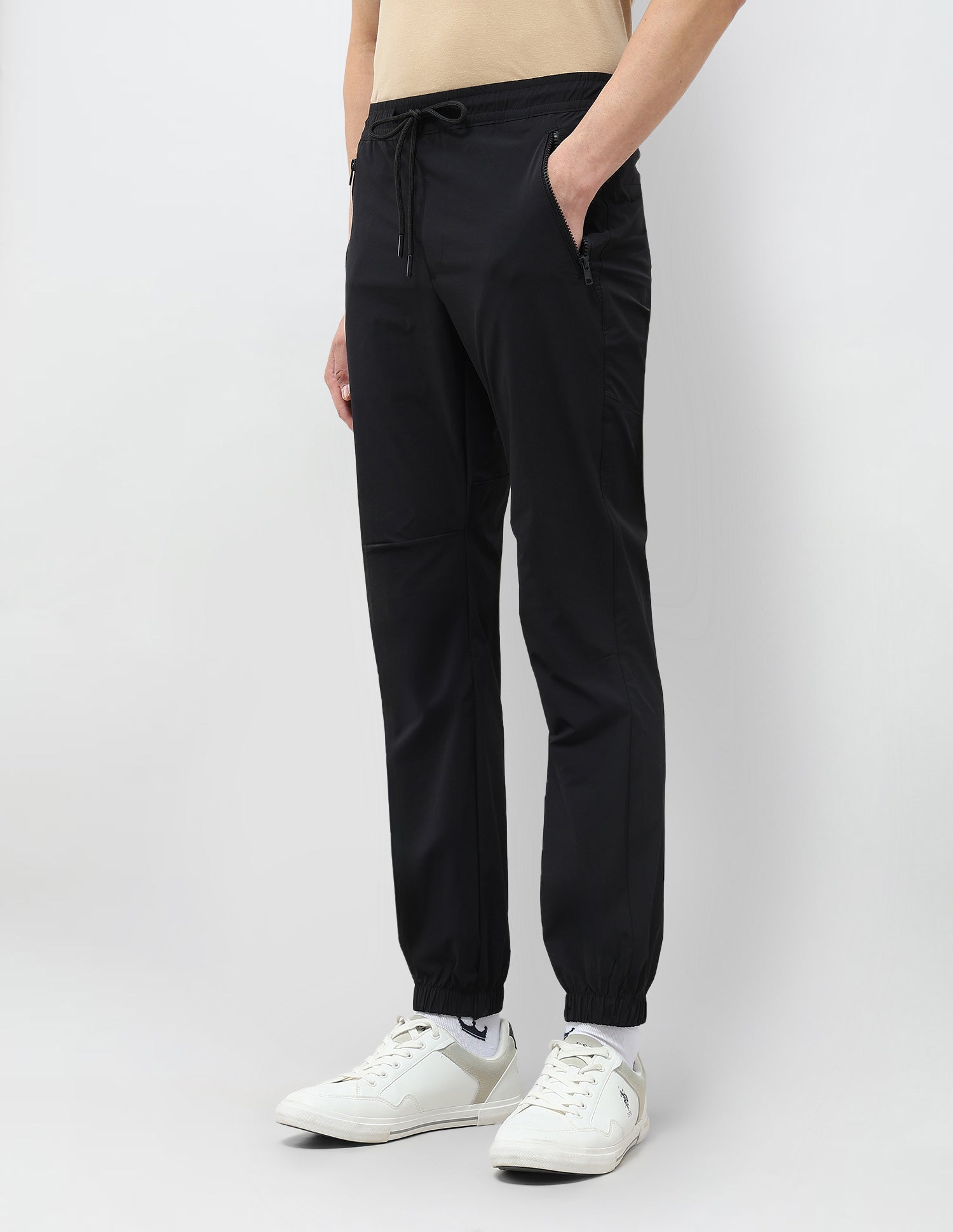 Mid Rise Relaxed Fit Joggers Black - U.S. Polo Assn. India | Large