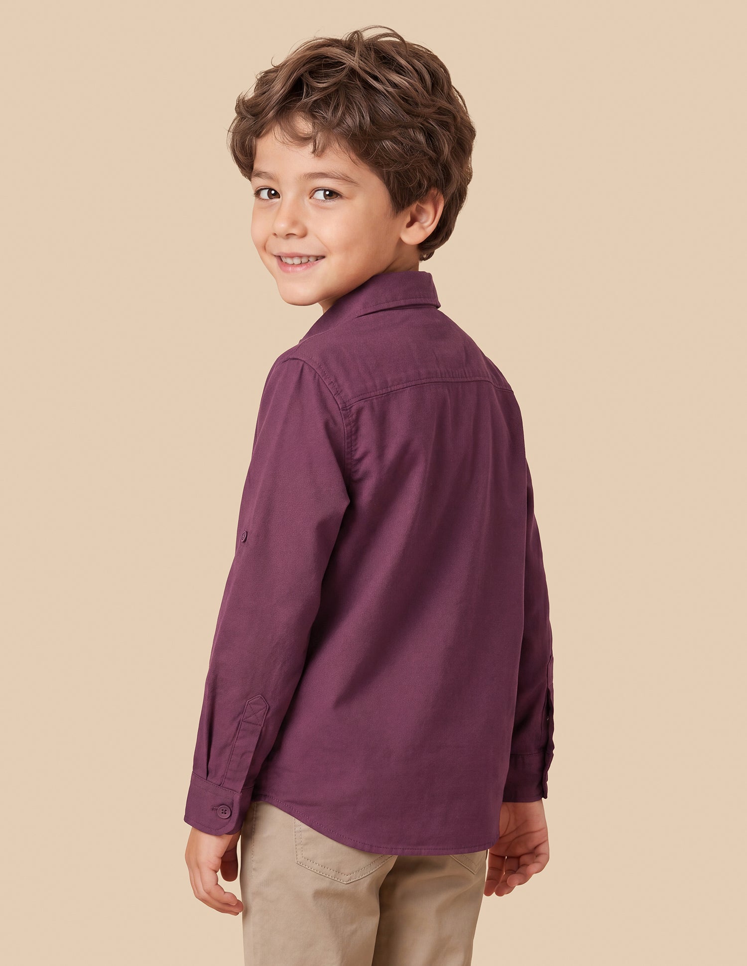 Solid Twill Shirt Maroon - U.S. Polo Assn. India | Large