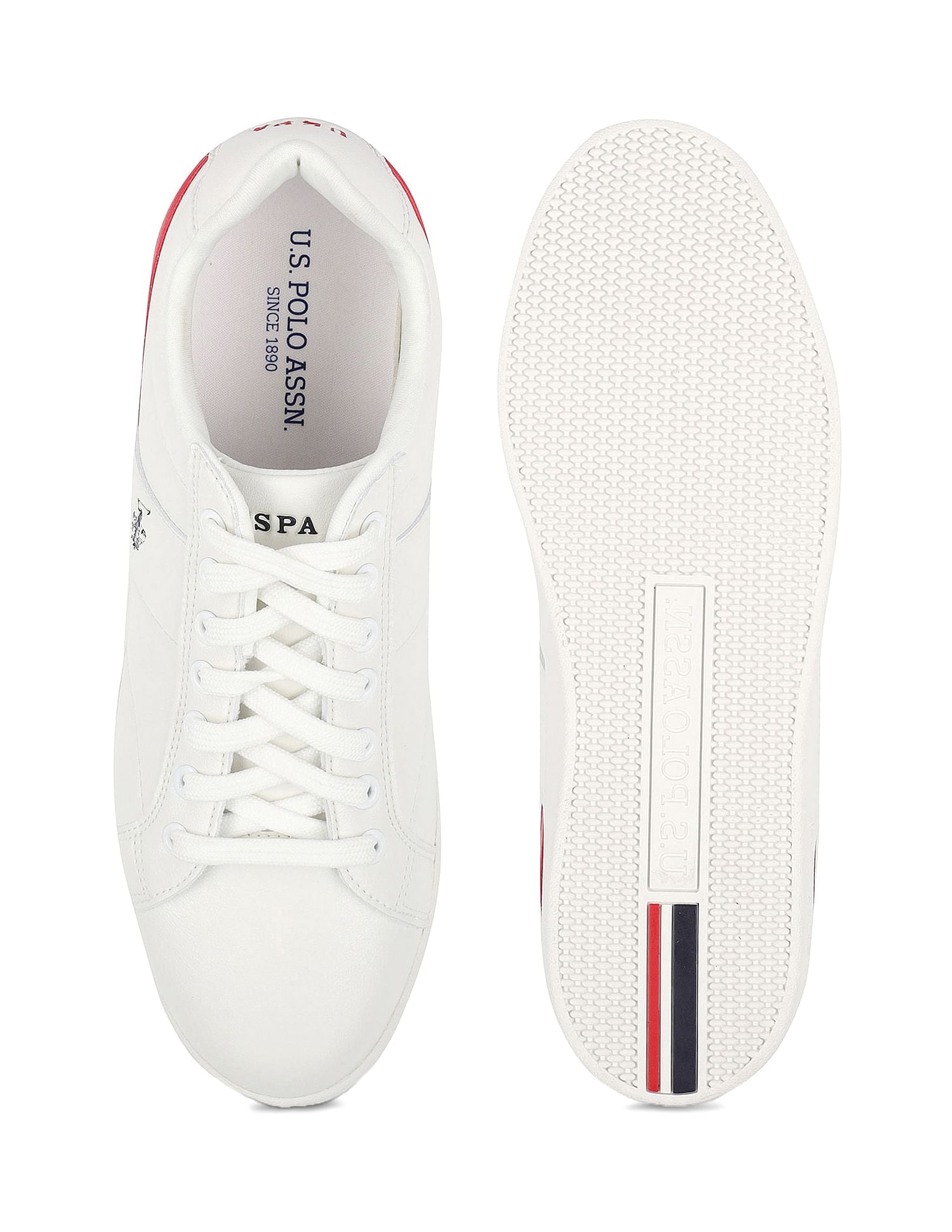 Panelled Lace Up Salvin 2.0 Sneakers Off-White - U.S. POLO ASSN. | Large