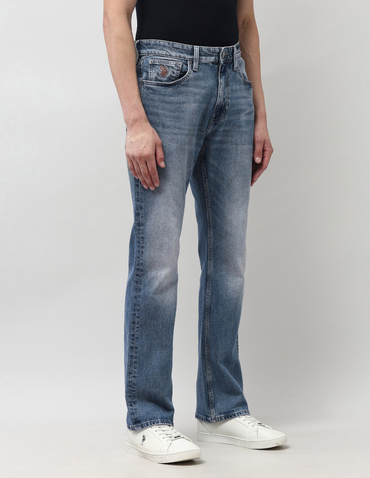 Connor Bootcut Blue Jeans Rags Wash - U.S. POLO ASSN. | Large