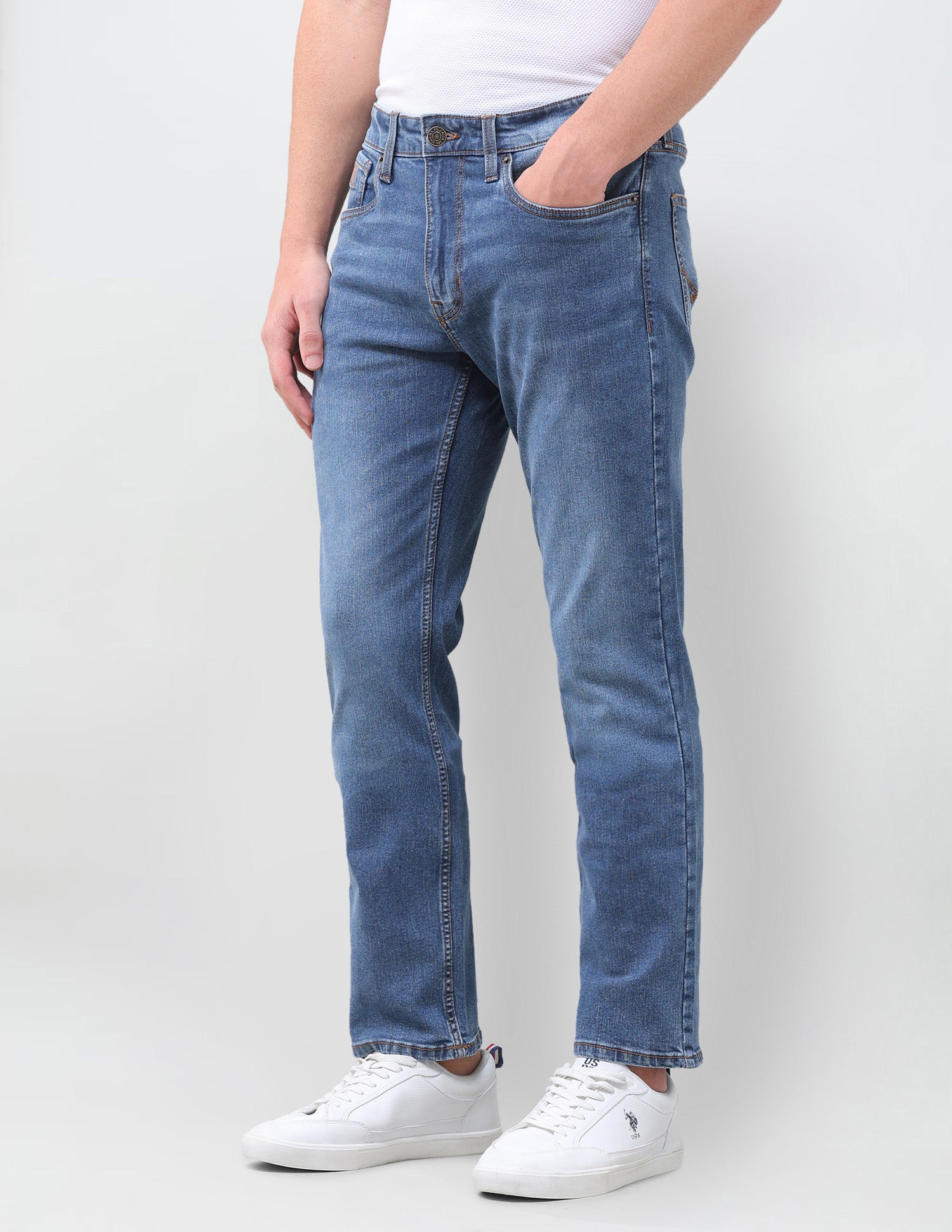 Harold Slim Straight Fit Blue Jeans Indigo - U.S. Polo Assn. India | Large