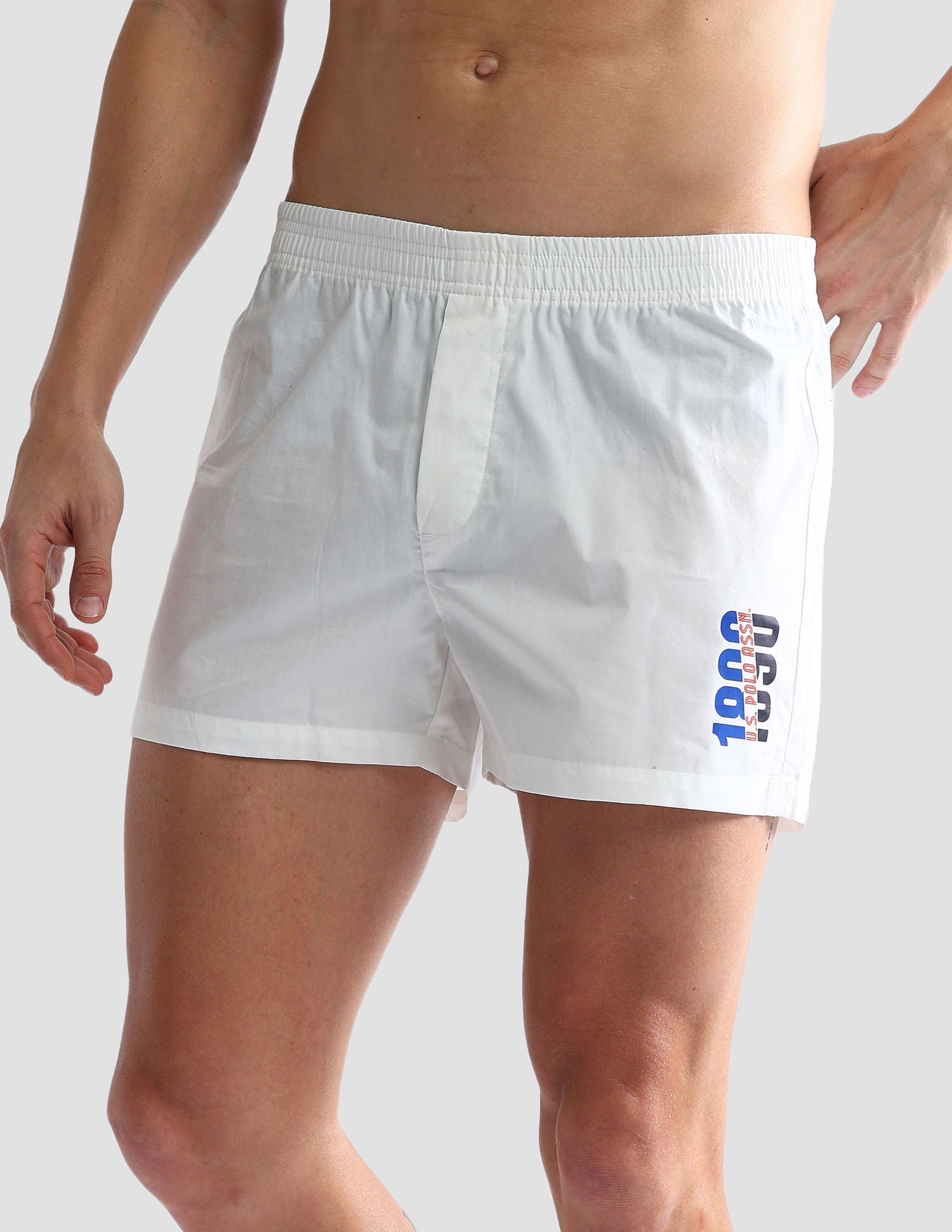 Pure Cotton Solid OEX03 Boxers - Pack Of 1 Ivory - U.S. POLO ASSN. | Large