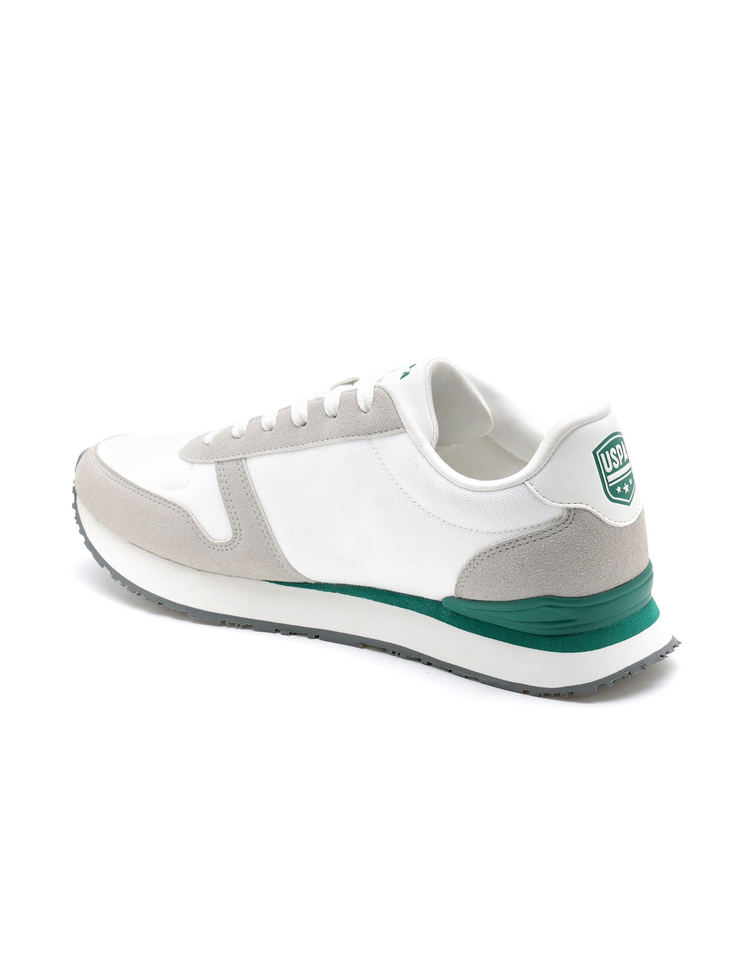 Men Tregon Suede Colourblocked Sneakers White - U.S. Polo Assn. India | Large