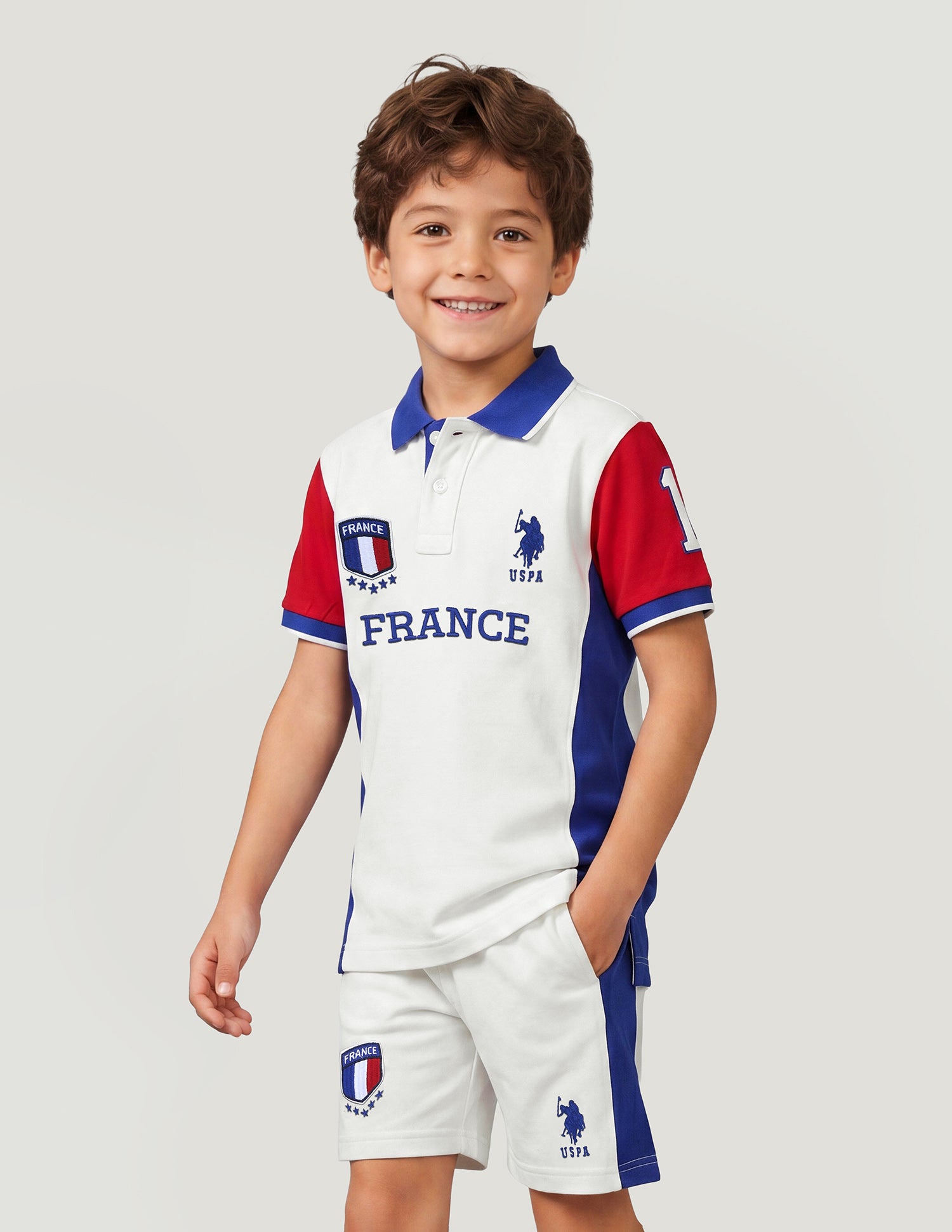 Colourblocked Embroidered Regular Fit Polo Shirt White - U.S. Polo Assn. India | Large