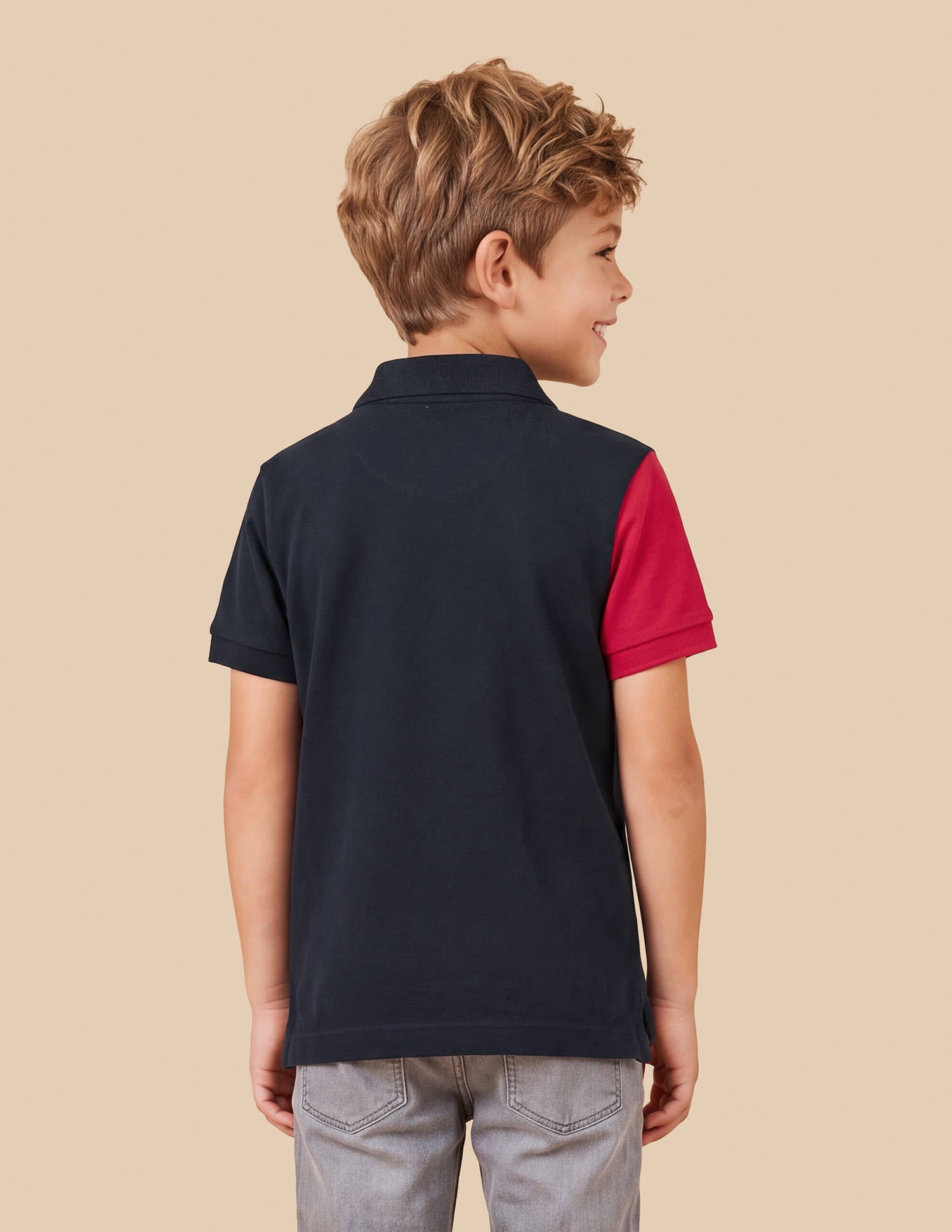 Graphic Brand Printed Regular Fit Polo Shirt Blue - U.S. Polo Assn. India | Large