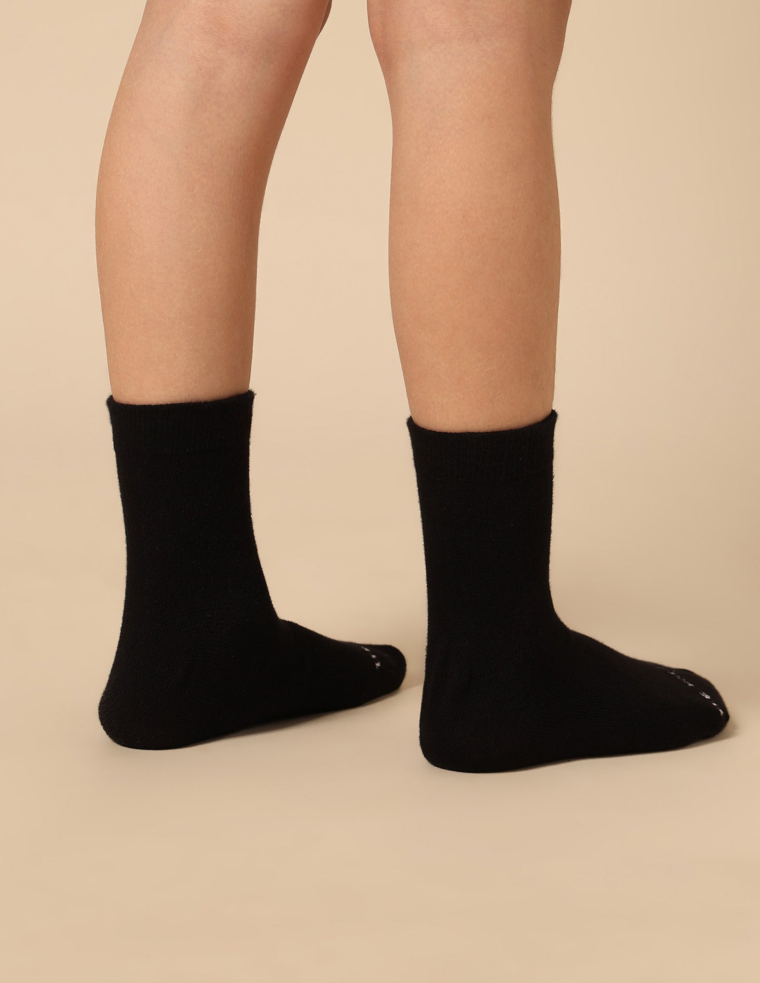 Boys High-Ankle Length KS002 Socks - Pack Of 3 Black - U.S. POLO ASSN. | Large