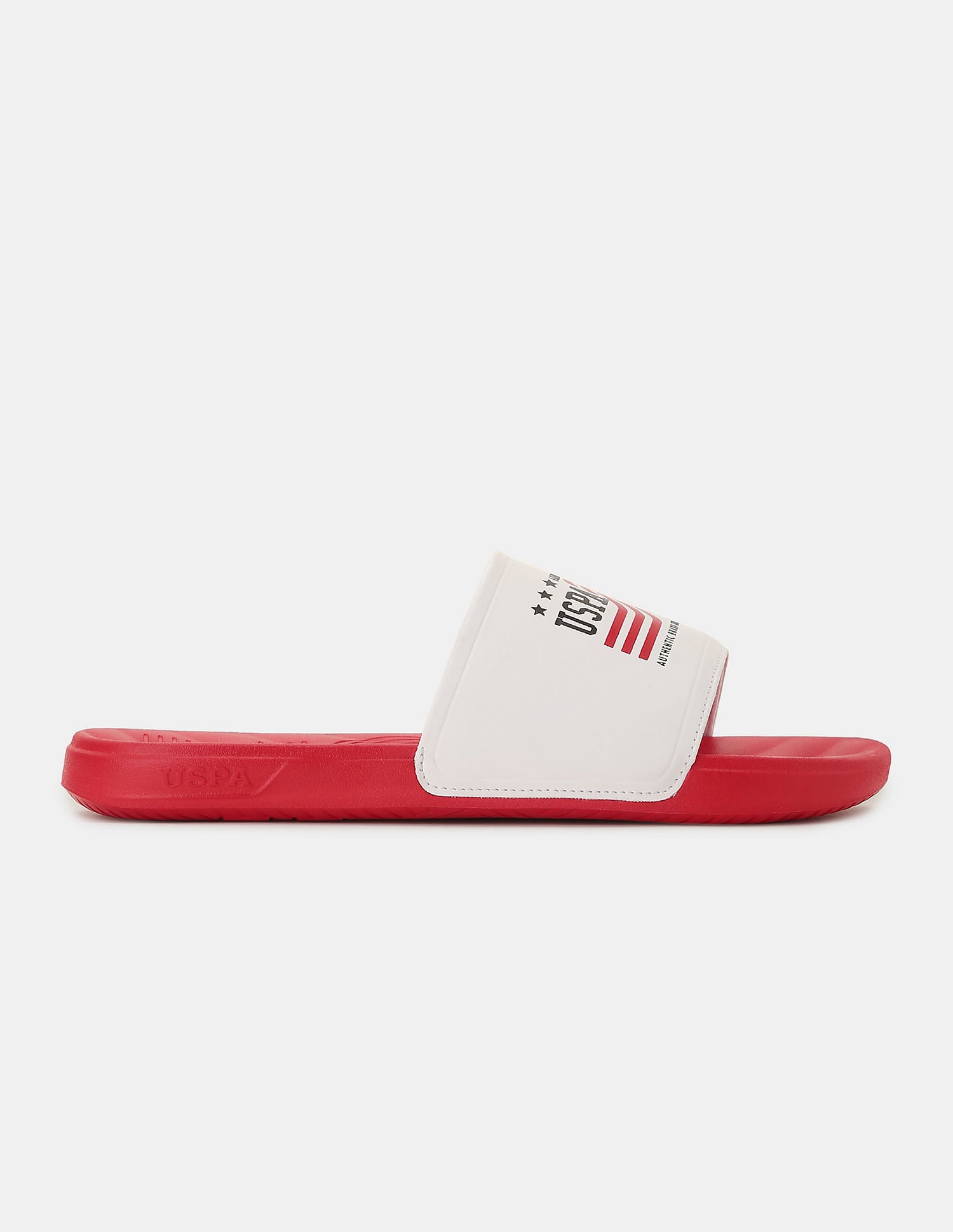 Men Axer Open Toe Slippers Red - U.S. POLO ASSN. | Large