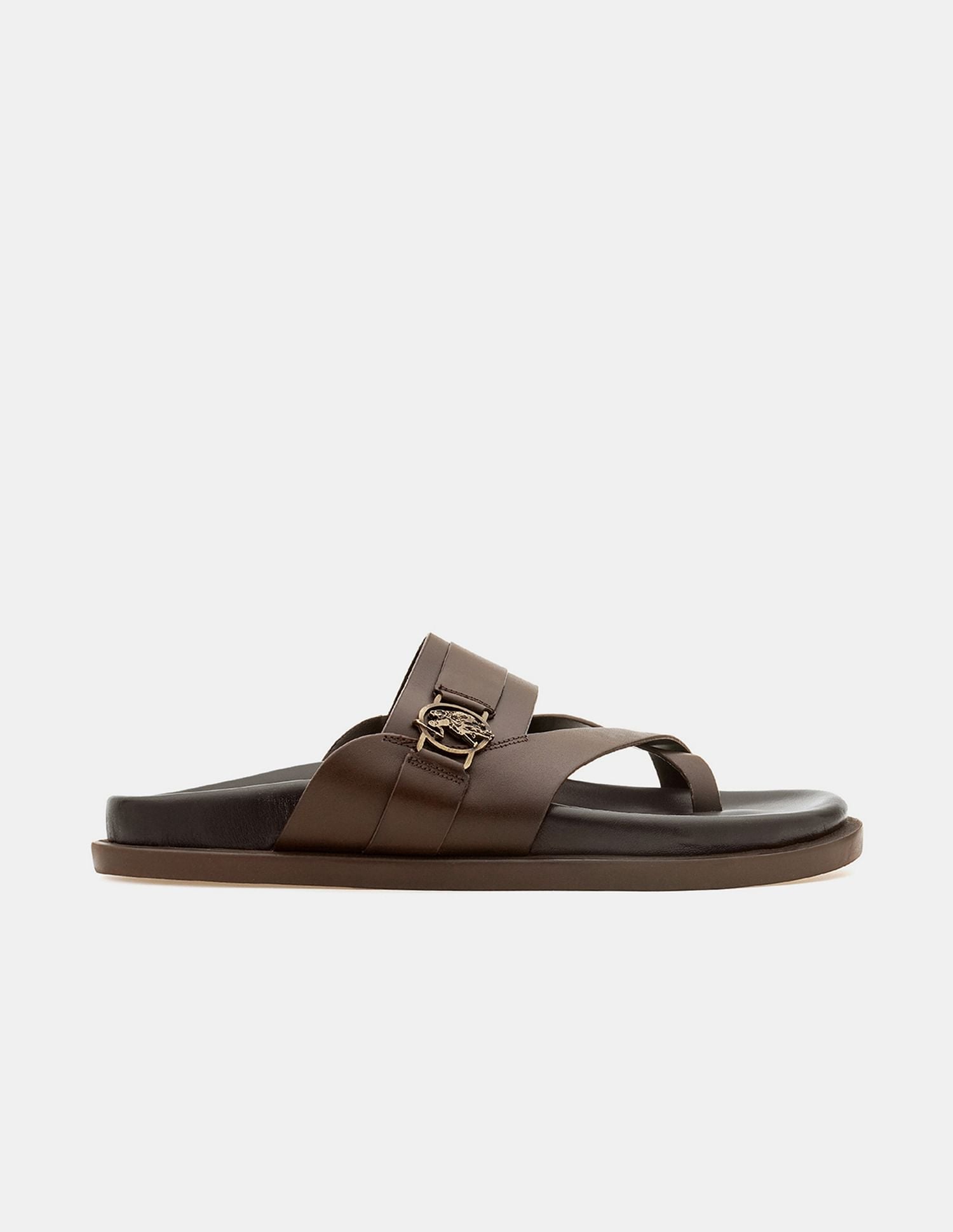 Men Buckle Strap Koke Sandals Brown - U.S. POLO ASSN. | Large