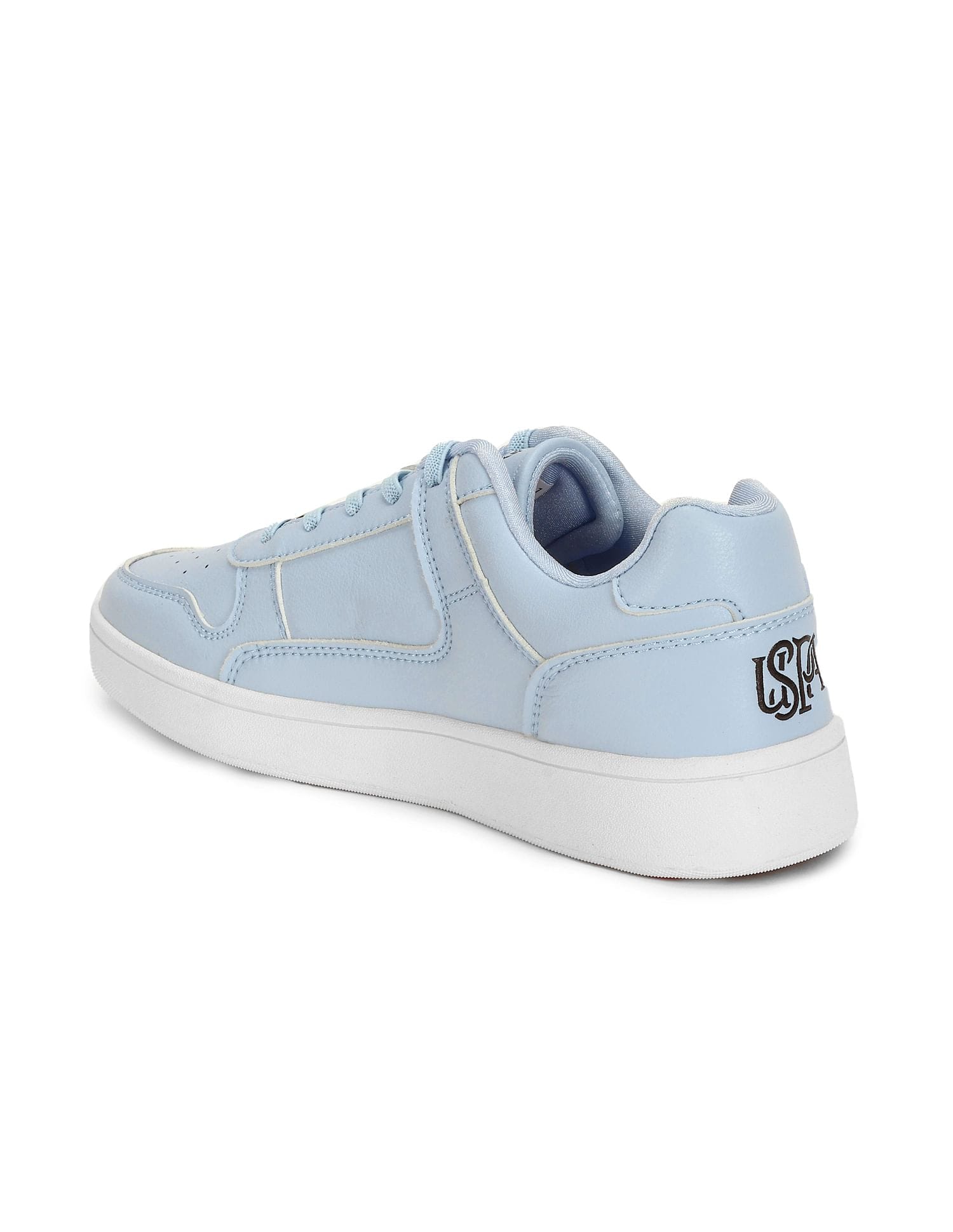 Women Solid Perforated Bella Sneakers Light Blue - U.S. Polo Assn. India | Large