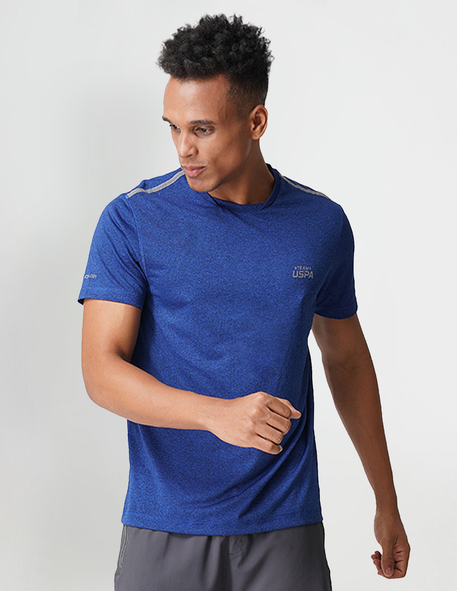 Reflective Logo Crew Neck I712 Lounge T-Shirt - Pack Of 1 Blue - U.S. POLO ASSN. | Large