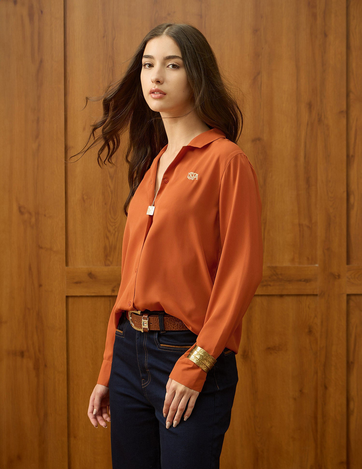 Regular Fit Solid Shirt Rust - U.S. POLO ASSN. | Large