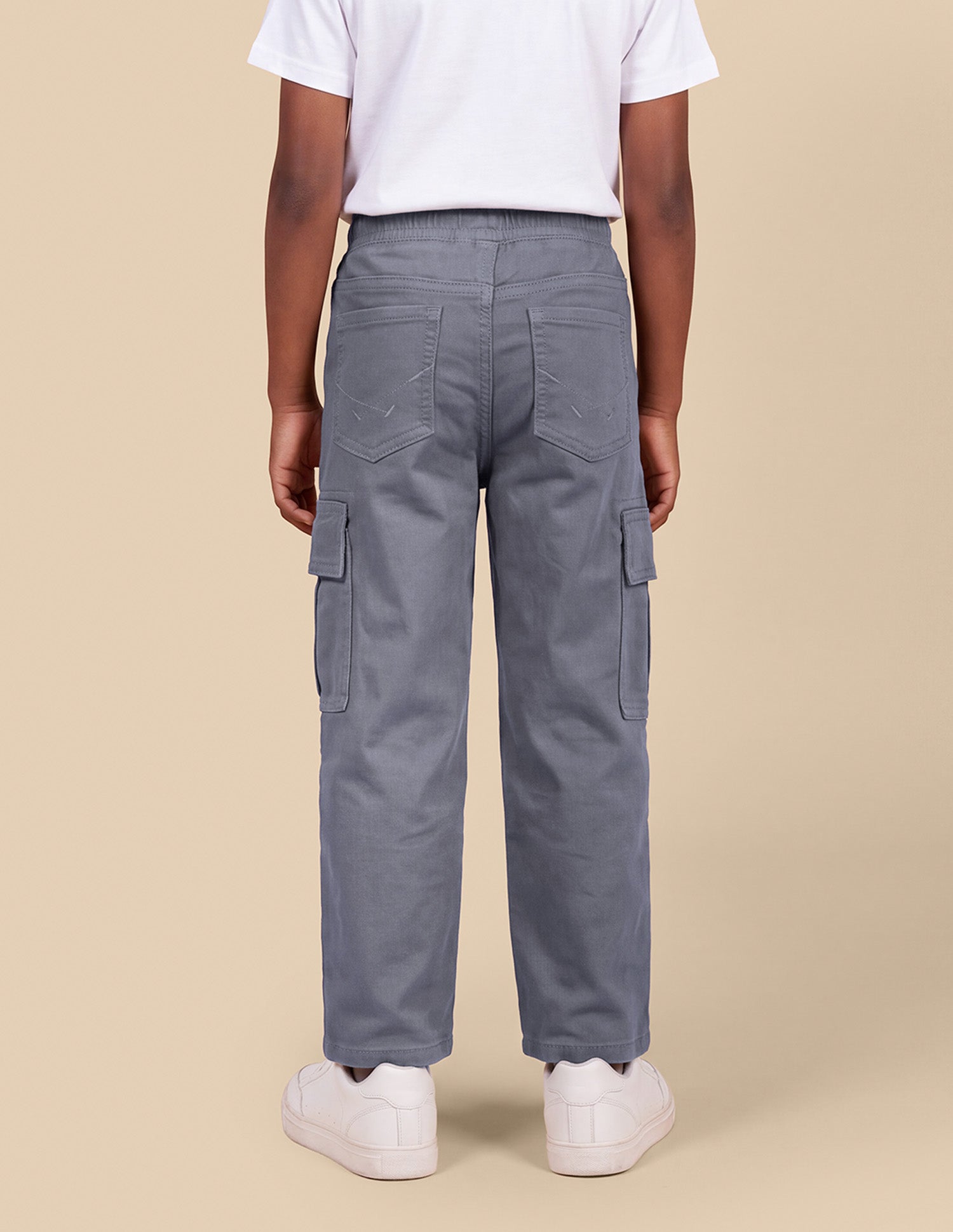 Baggy Fit Grey Cargo Jeans Grey - U.S. Polo Assn. India | Large