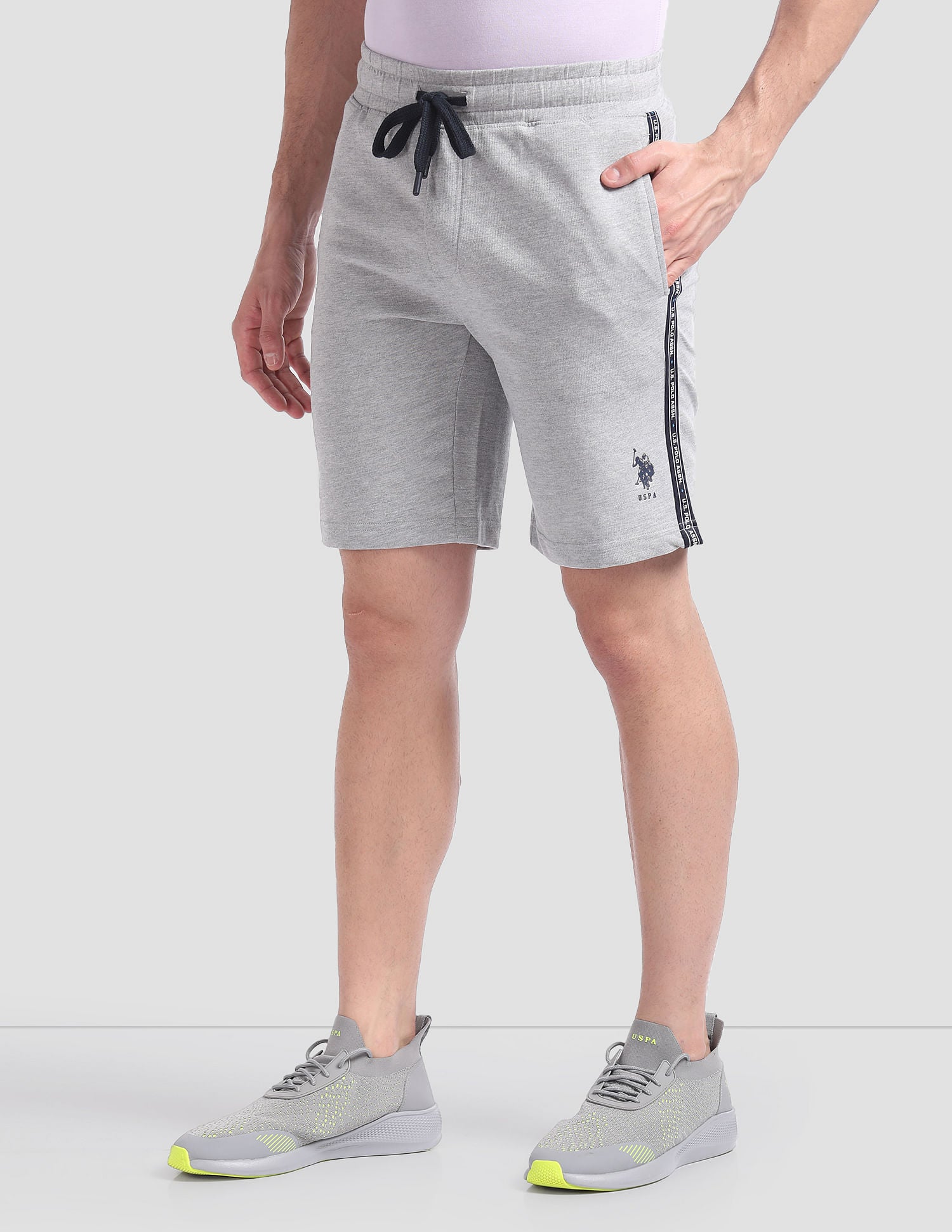 Statement LS003 Lounge Shorts - Pack Of 1 Grey - U.S. POLO ASSN. | Large