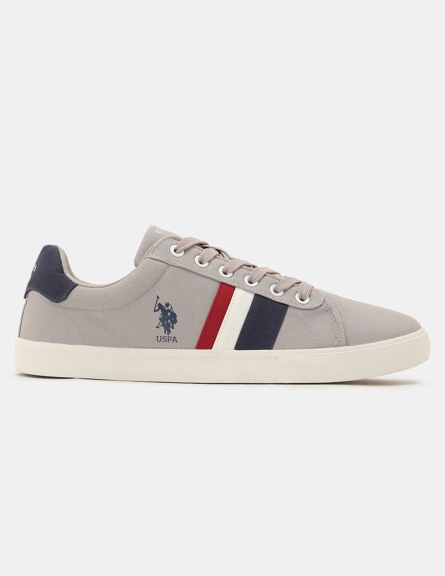 Men Striped Abor 2.0 Sneakers Grey - U.S. Polo Assn. India | Large