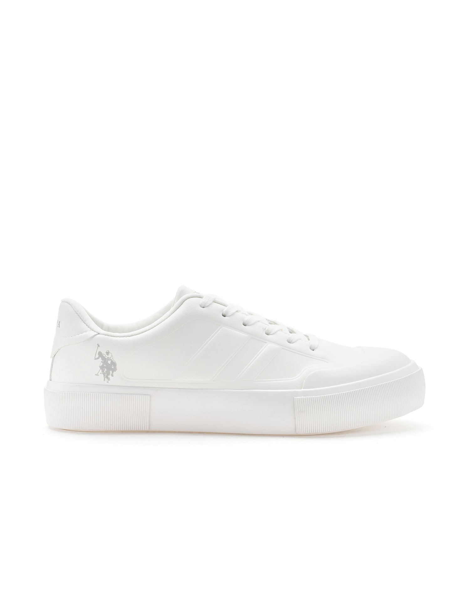 Men Solid Levi Sneakers White - U.S. Polo Assn. India | Large