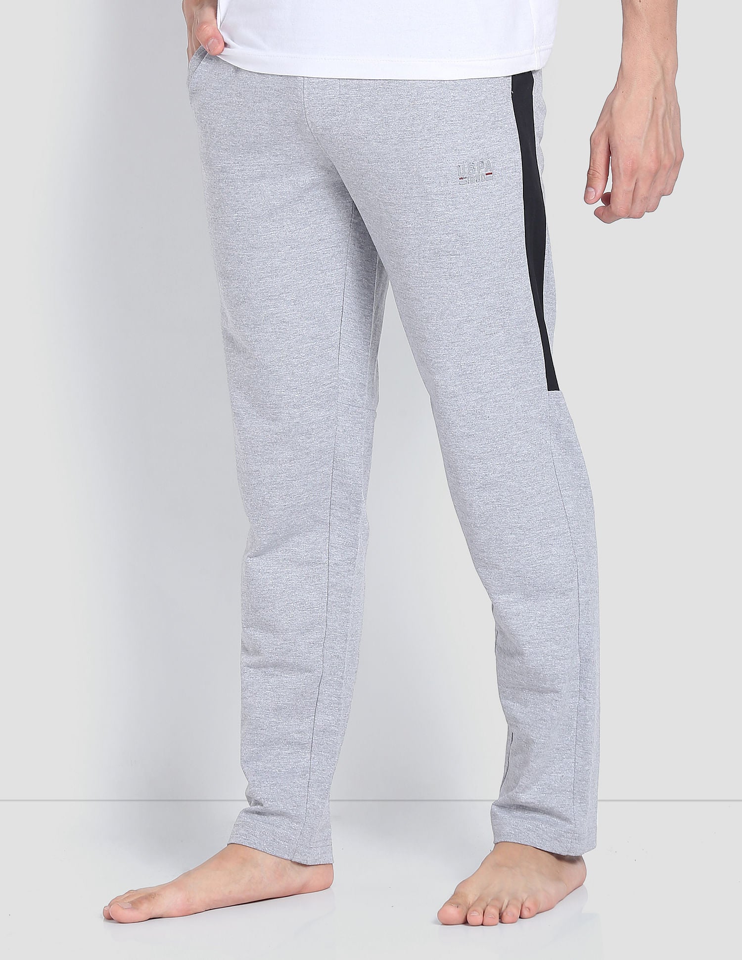 Heathered Cotton OR001 Track Pants - Pack Of 1 Grey - U.S. POLO ASSN. | Large